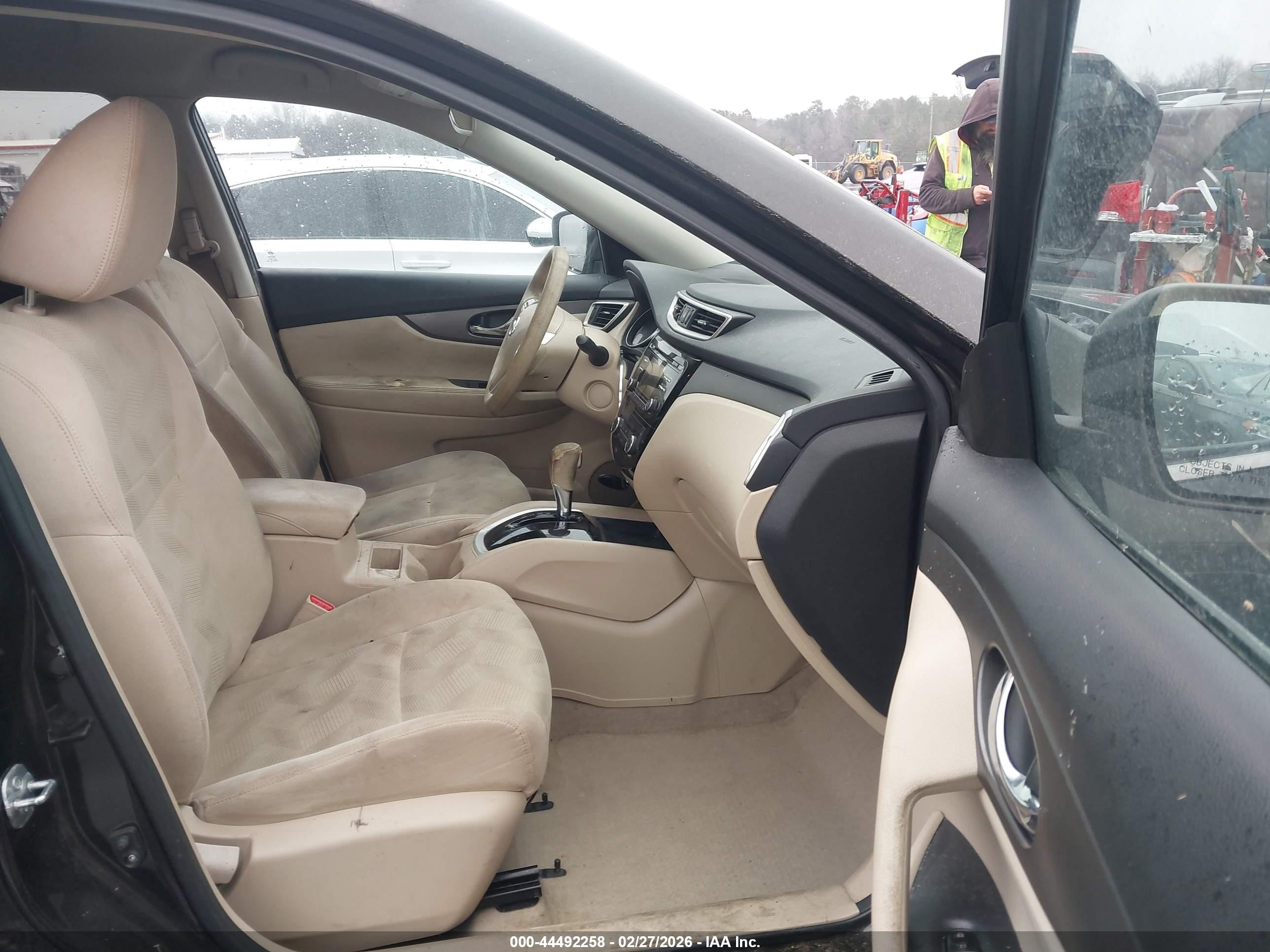 2014 Nissan Rogue Sv Gray vin: 5N1AT2ML6EC823383