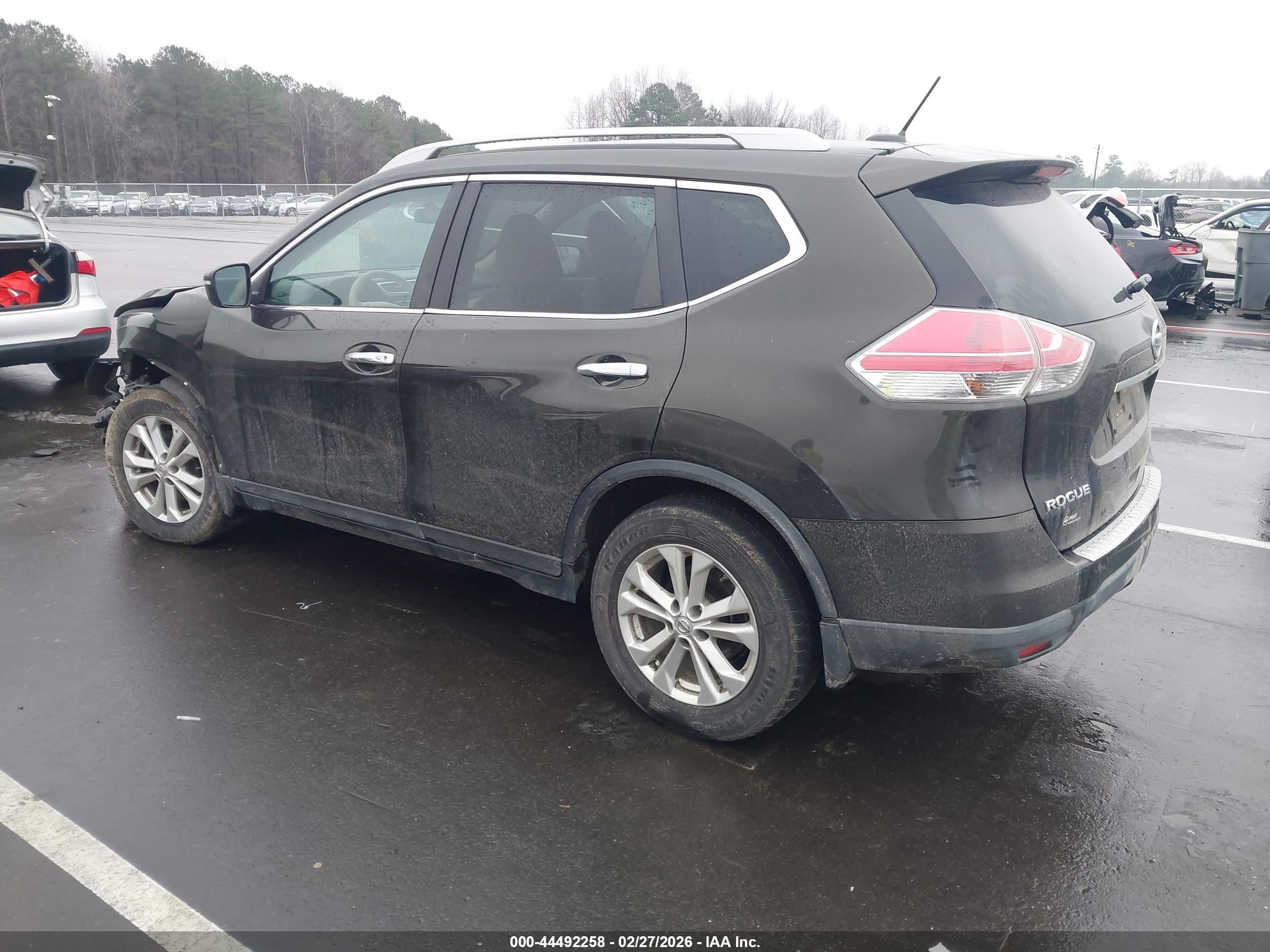 2014 Nissan Rogue Sv Gray vin: 5N1AT2ML6EC823383
