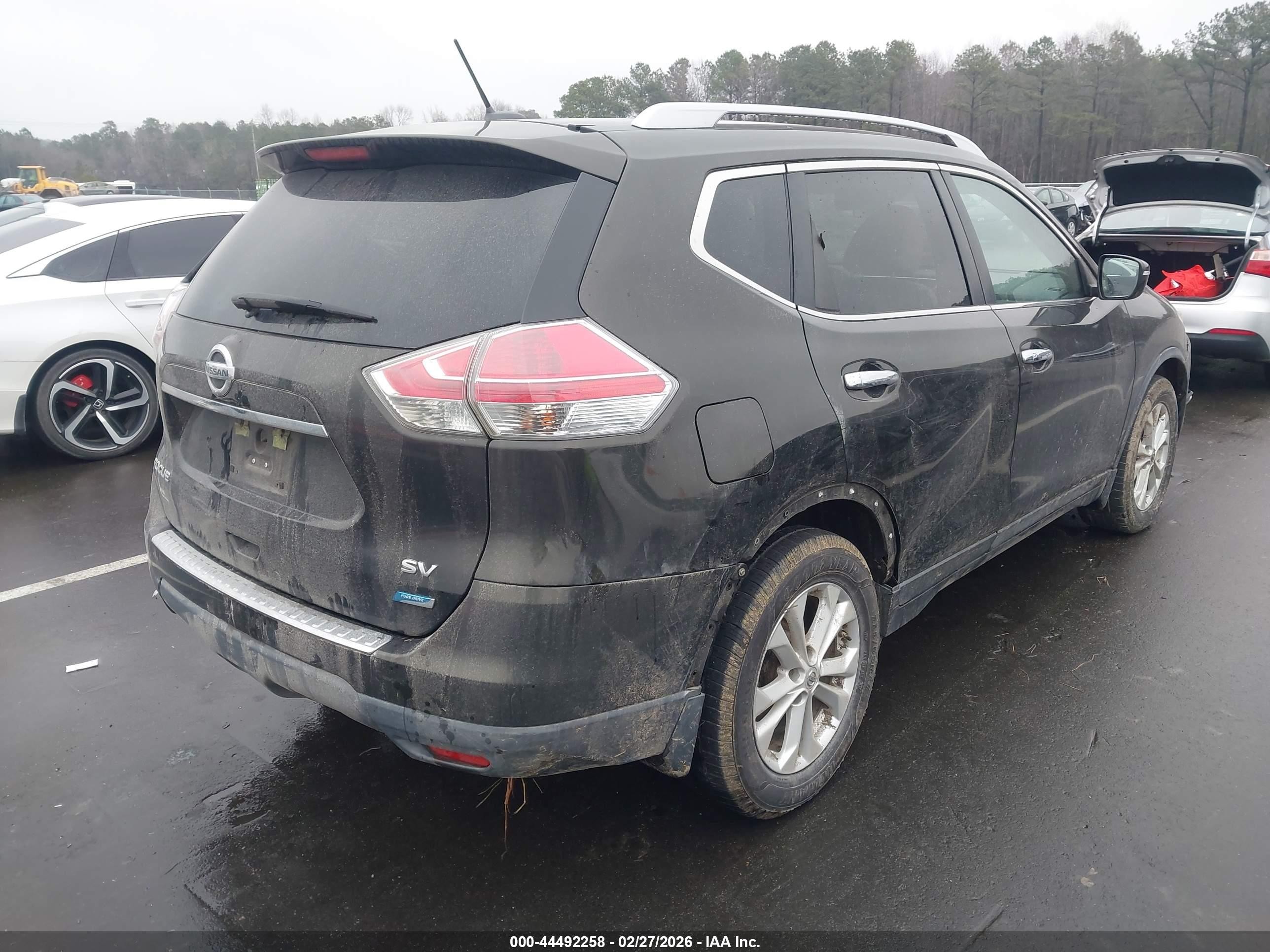 2014 Nissan Rogue Sv Gray vin: 5N1AT2ML6EC823383