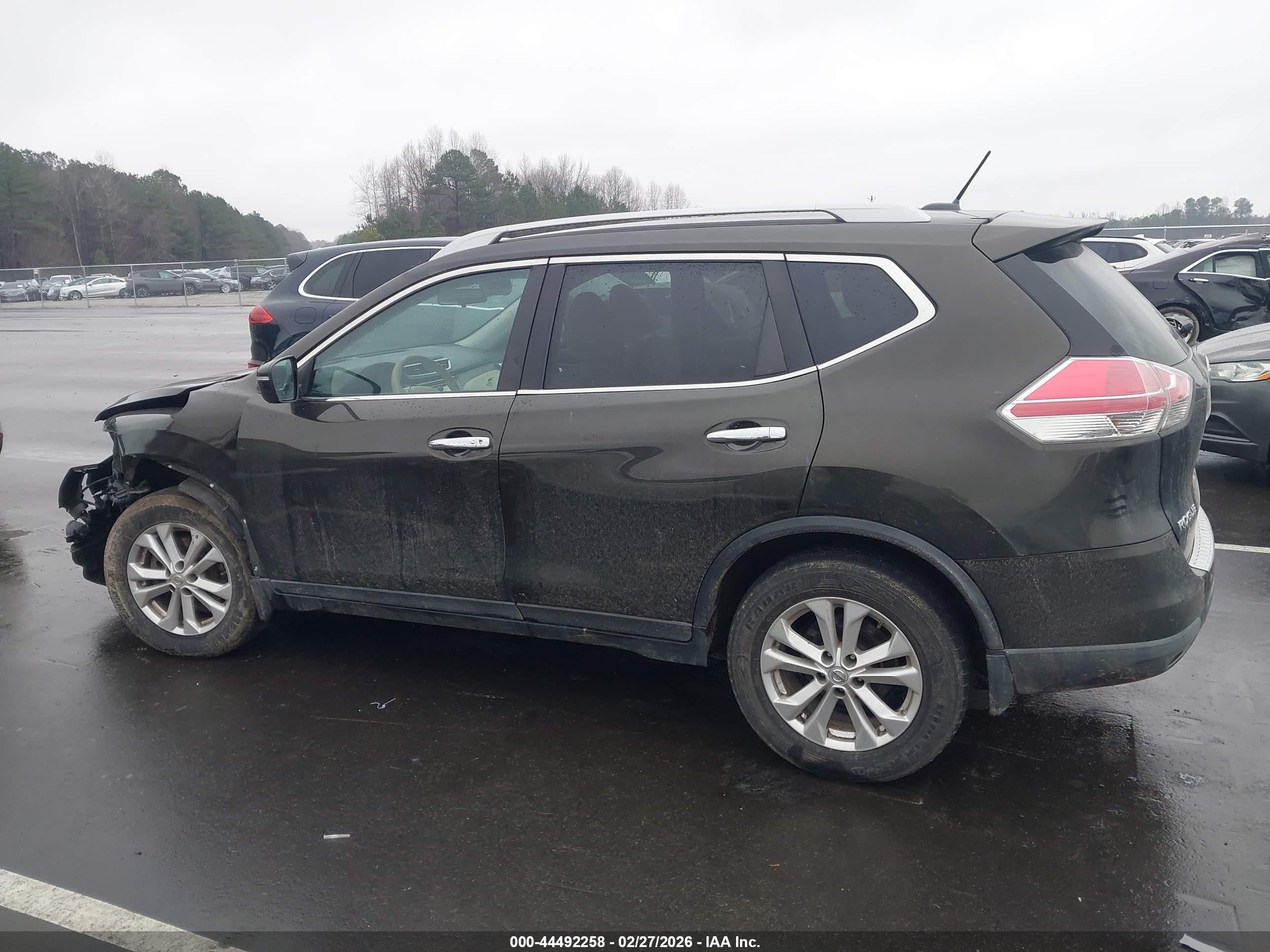 2014 Nissan Rogue Sv Gray vin: 5N1AT2ML6EC823383