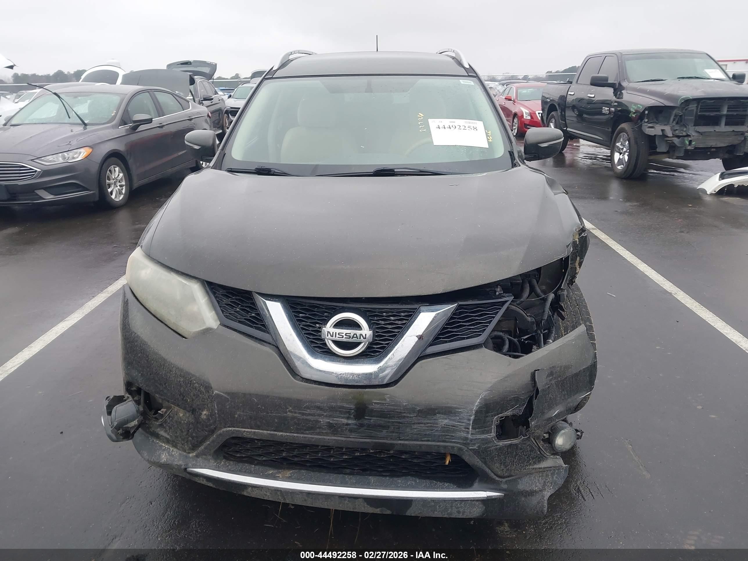 2014 Nissan Rogue Sv Gray vin: 5N1AT2ML6EC823383