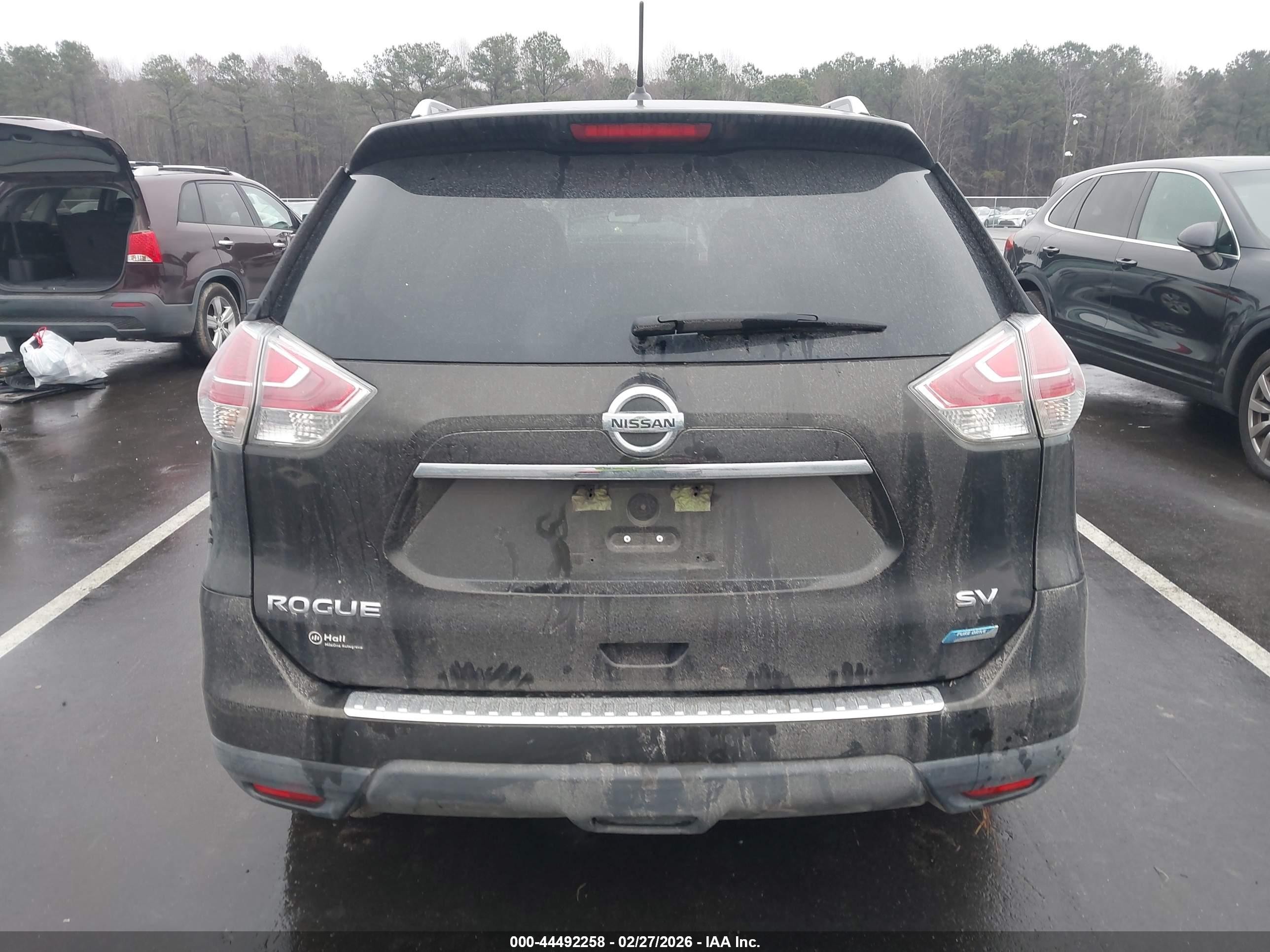 2014 Nissan Rogue Sv Gray vin: 5N1AT2ML6EC823383