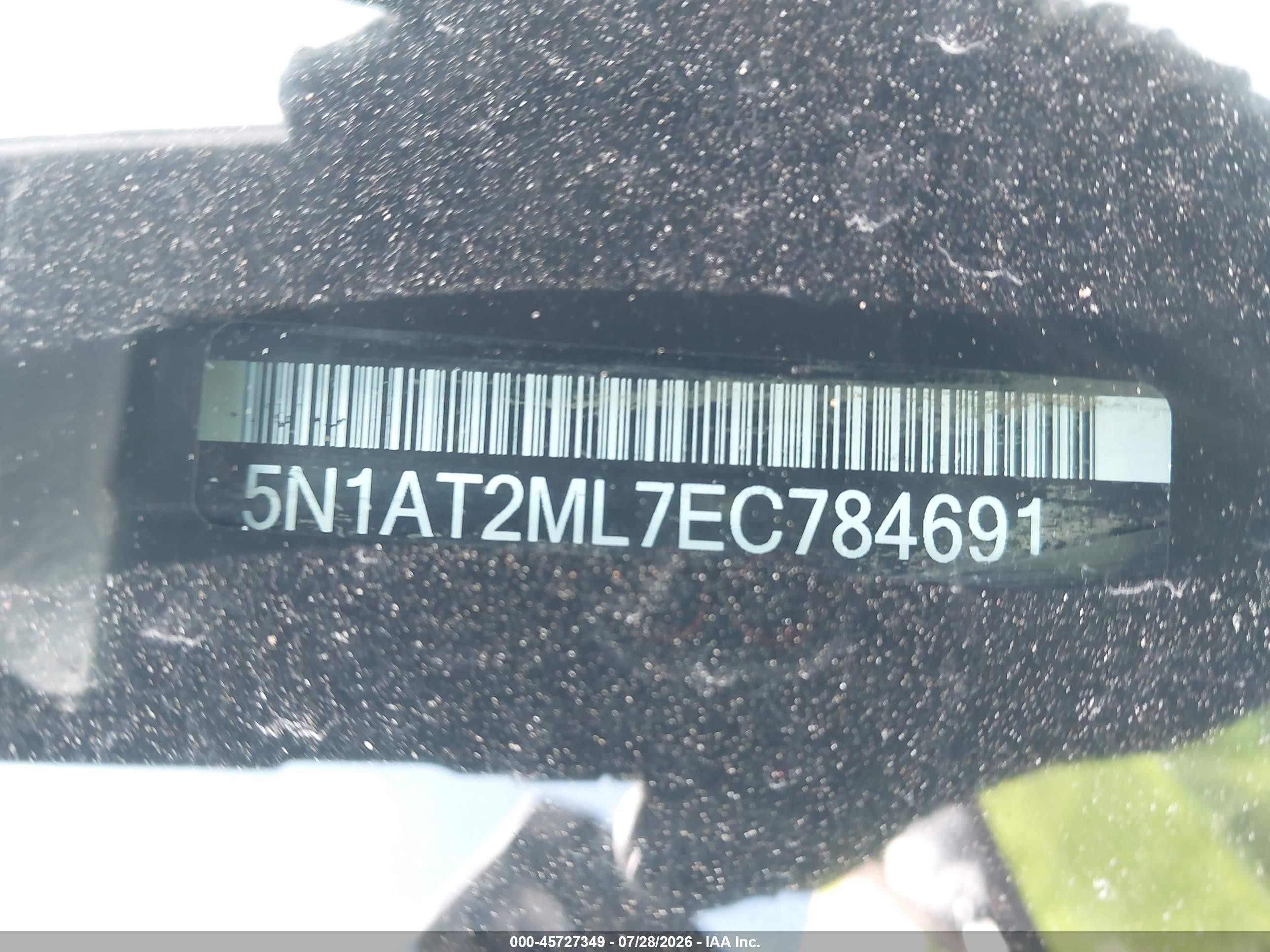 2014 Nissan Rogue S Black vin: 5N1AT2ML7EC784691