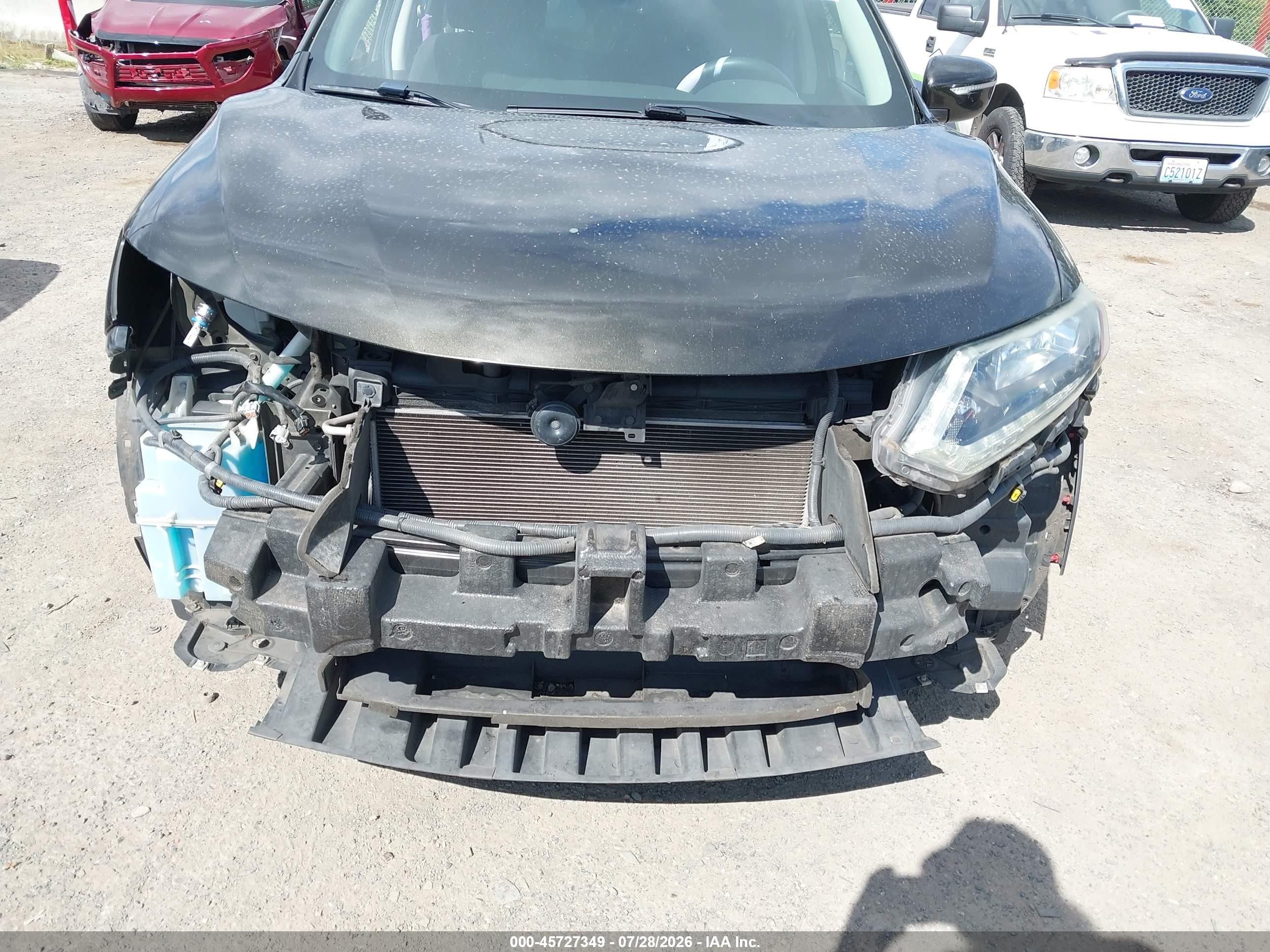 2014 Nissan Rogue S Black vin: 5N1AT2ML7EC784691