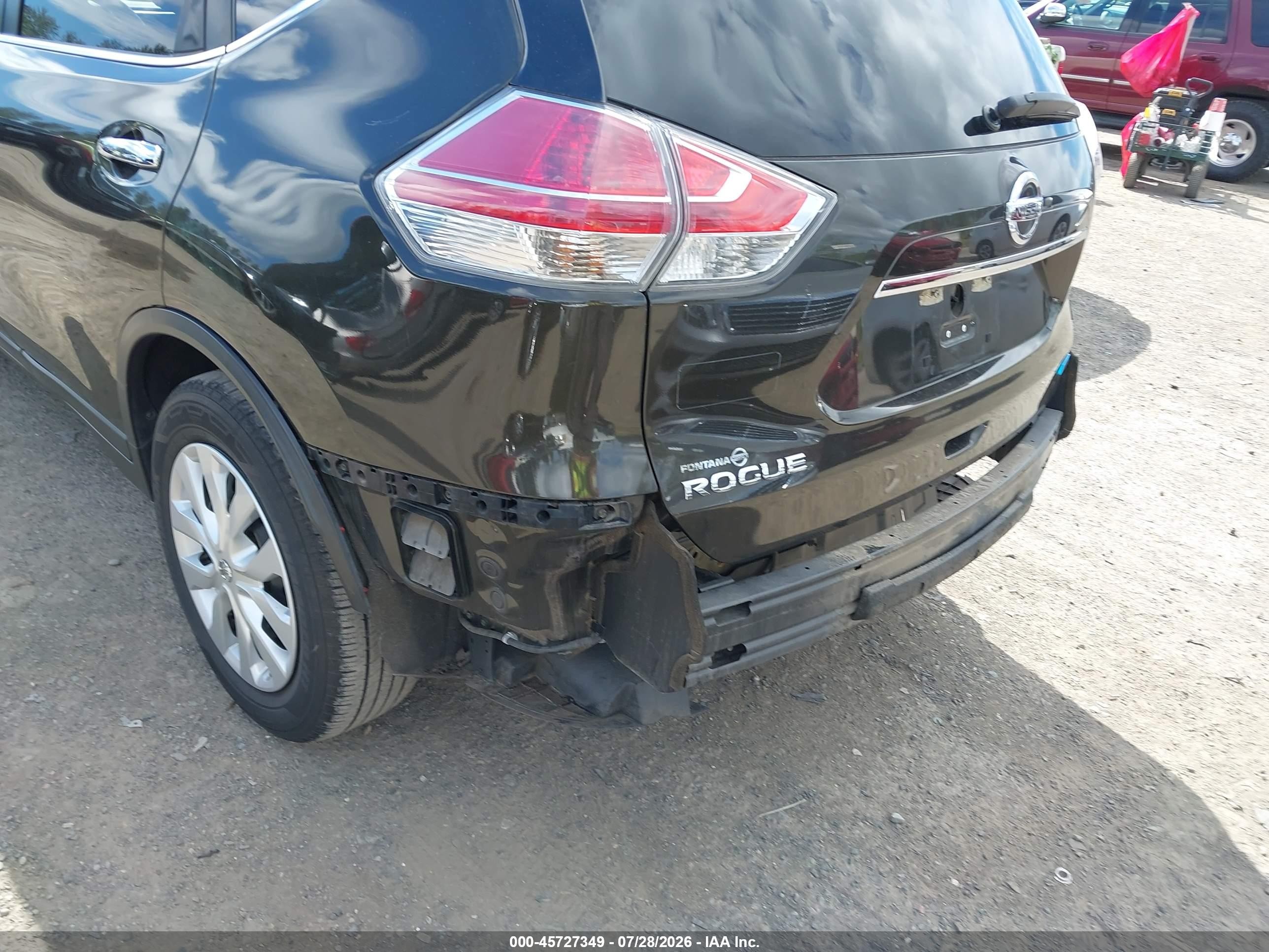 2014 Nissan Rogue S Black vin: 5N1AT2ML7EC784691