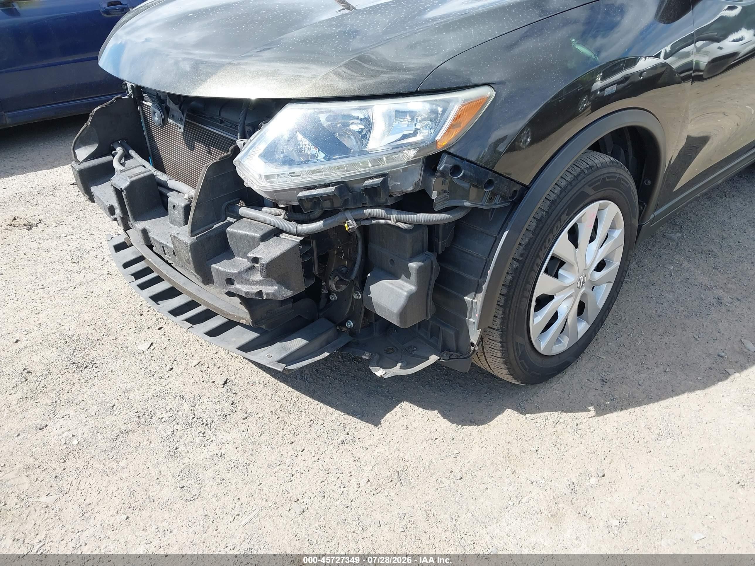 2014 Nissan Rogue S Black vin: 5N1AT2ML7EC784691