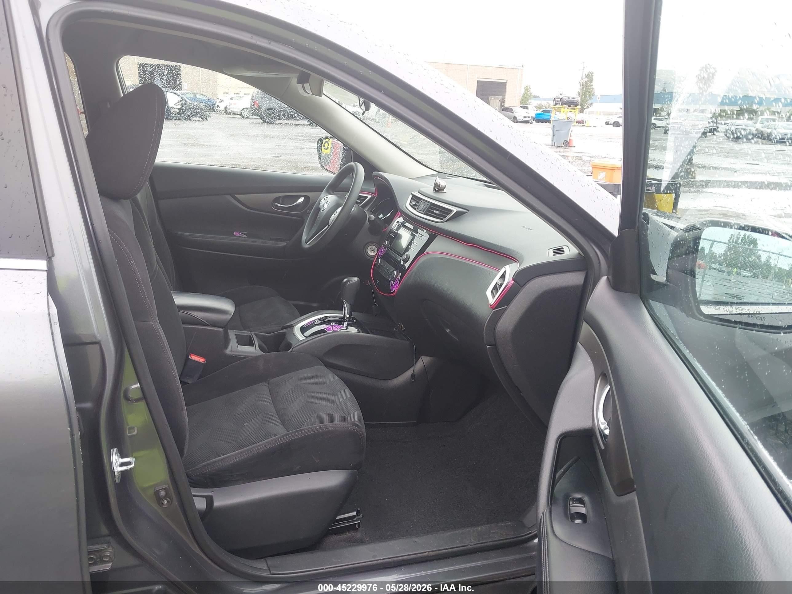 2014 Nissan Rogue S Gray vin: 5N1AT2ML7EC834425