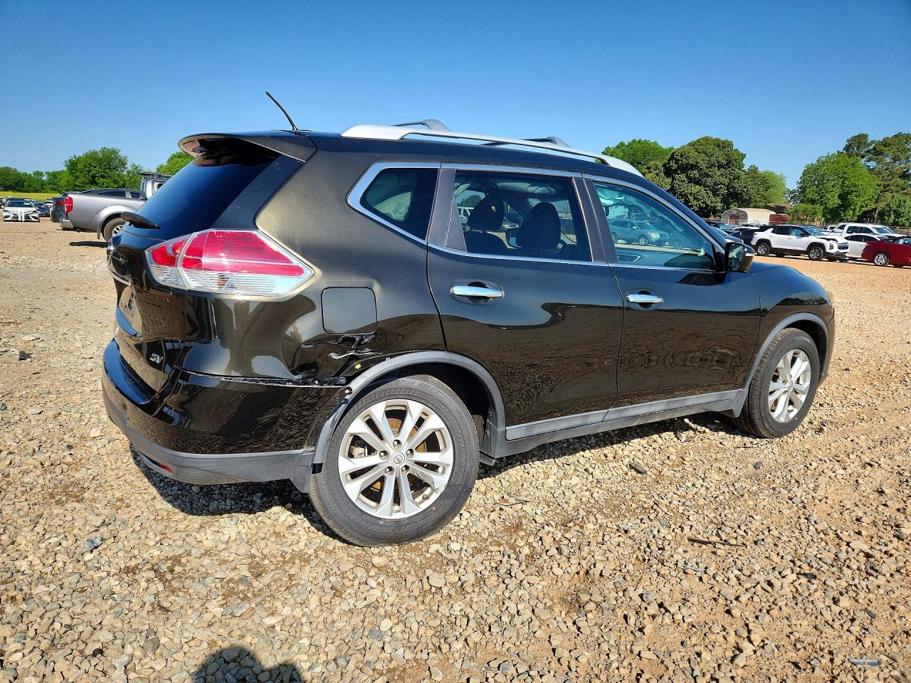 2015 Nissan Rogue Sv Черный vin: 5N1AT2ML7FC873422