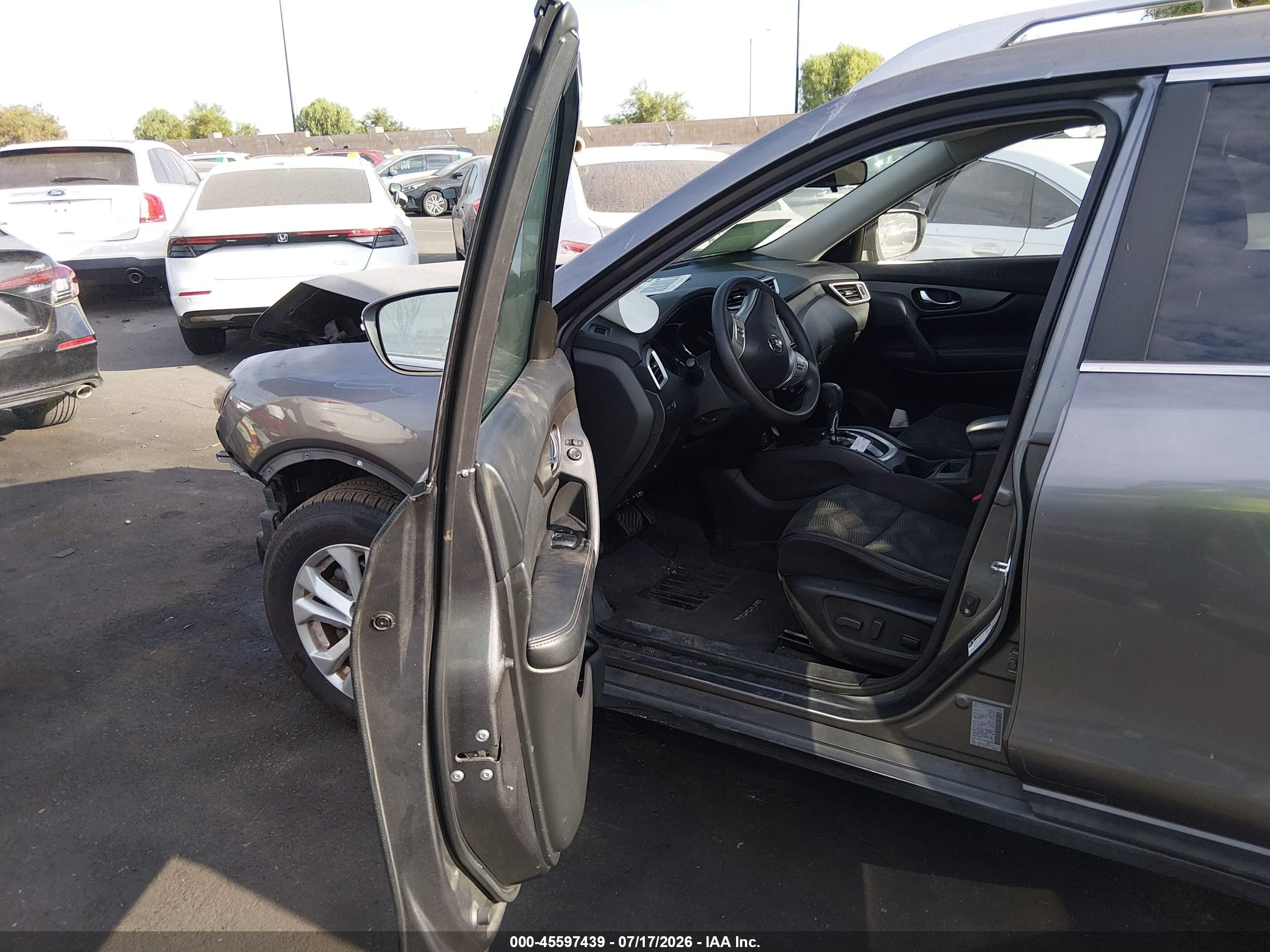 2014 Nissan Rogue Sv Gray vin: 5N1AT2ML8EC803006