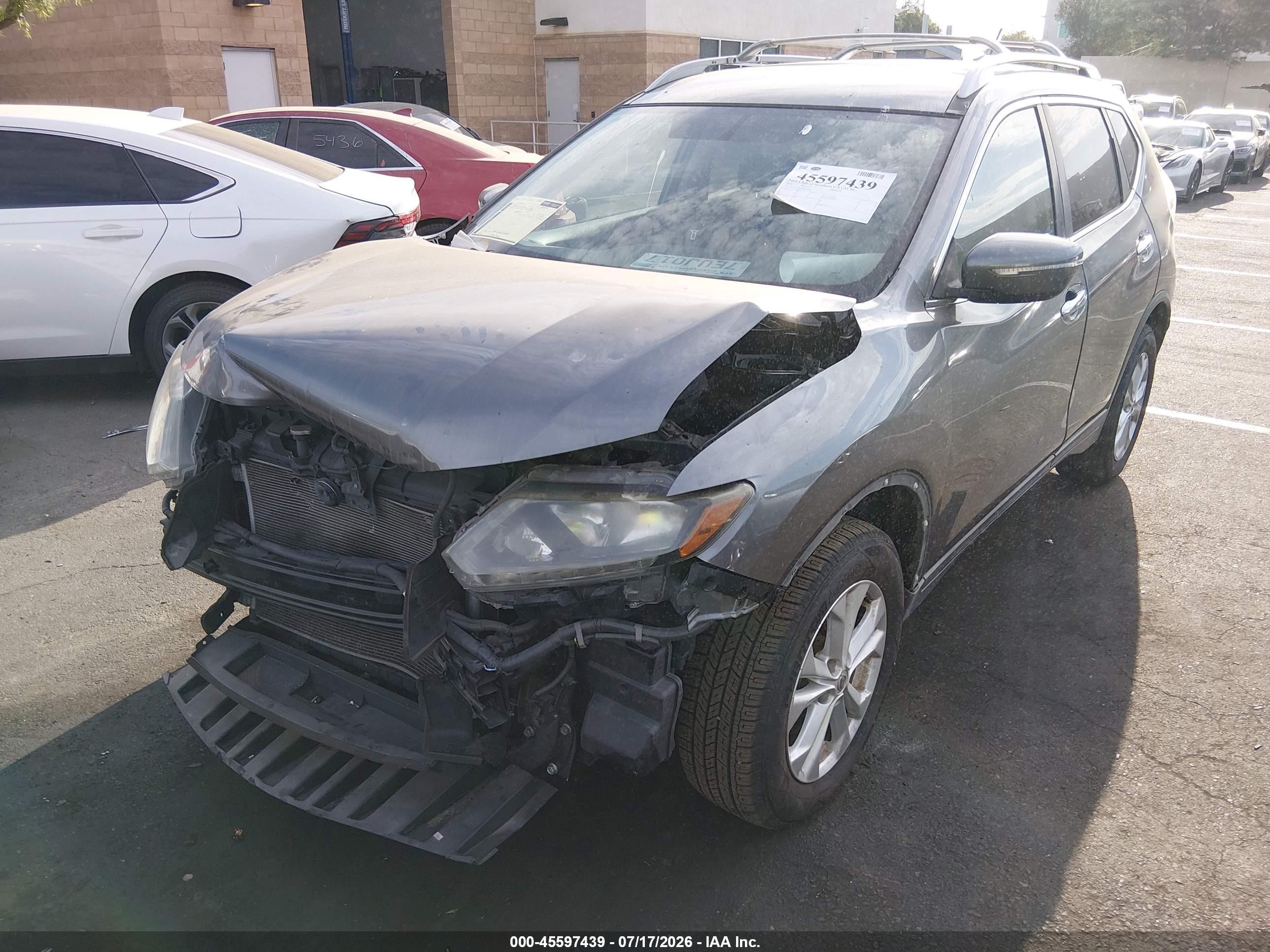 2014 Nissan Rogue Sv Gray vin: 5N1AT2ML8EC803006