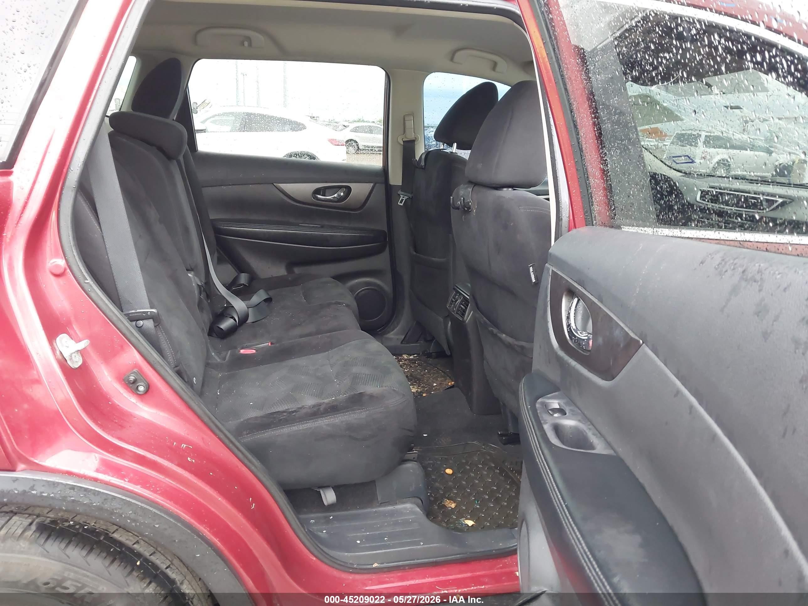 2014 Nissan Rogue S Красный vin: 5N1AT2ML8EC837429