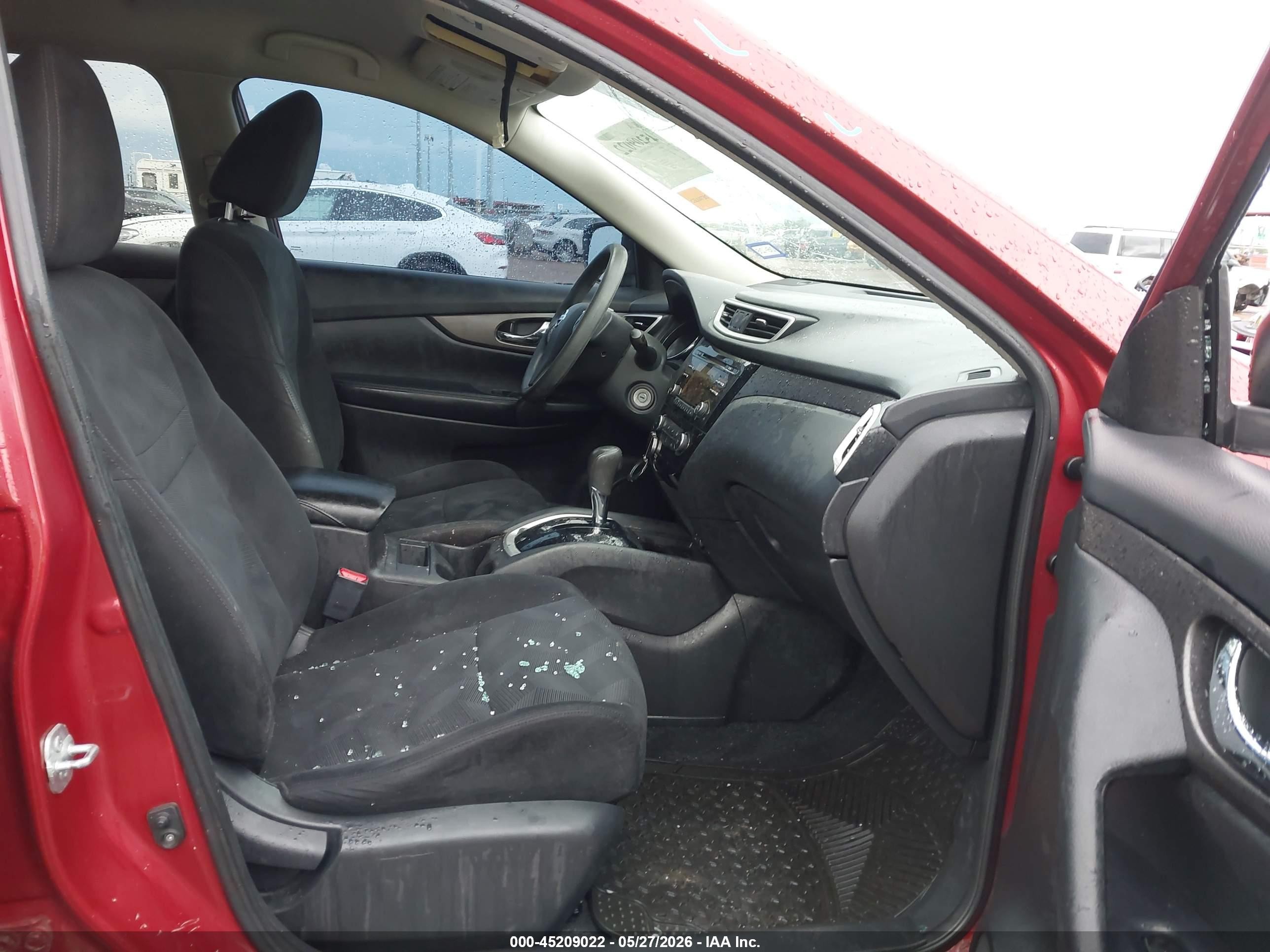2014 Nissan Rogue S Красный vin: 5N1AT2ML8EC837429