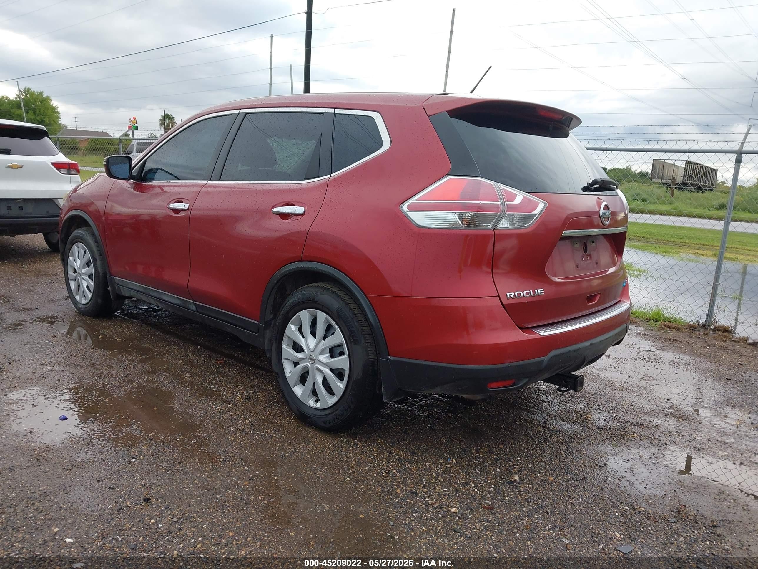 2014 Nissan Rogue S Красный vin: 5N1AT2ML8EC837429