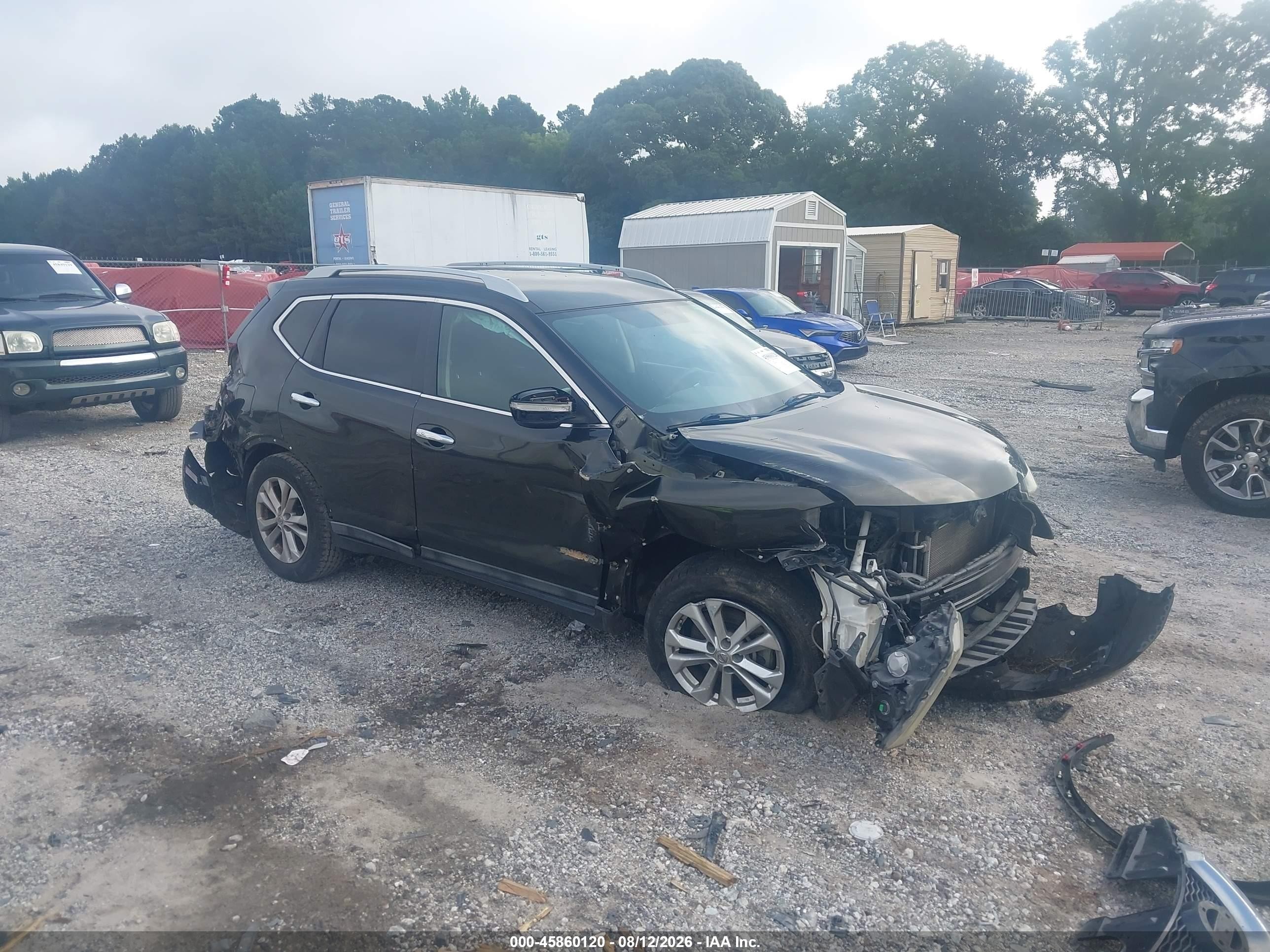 2014 Nissan Rogue Sv Black vin: 5N1AT2ML8EC847846