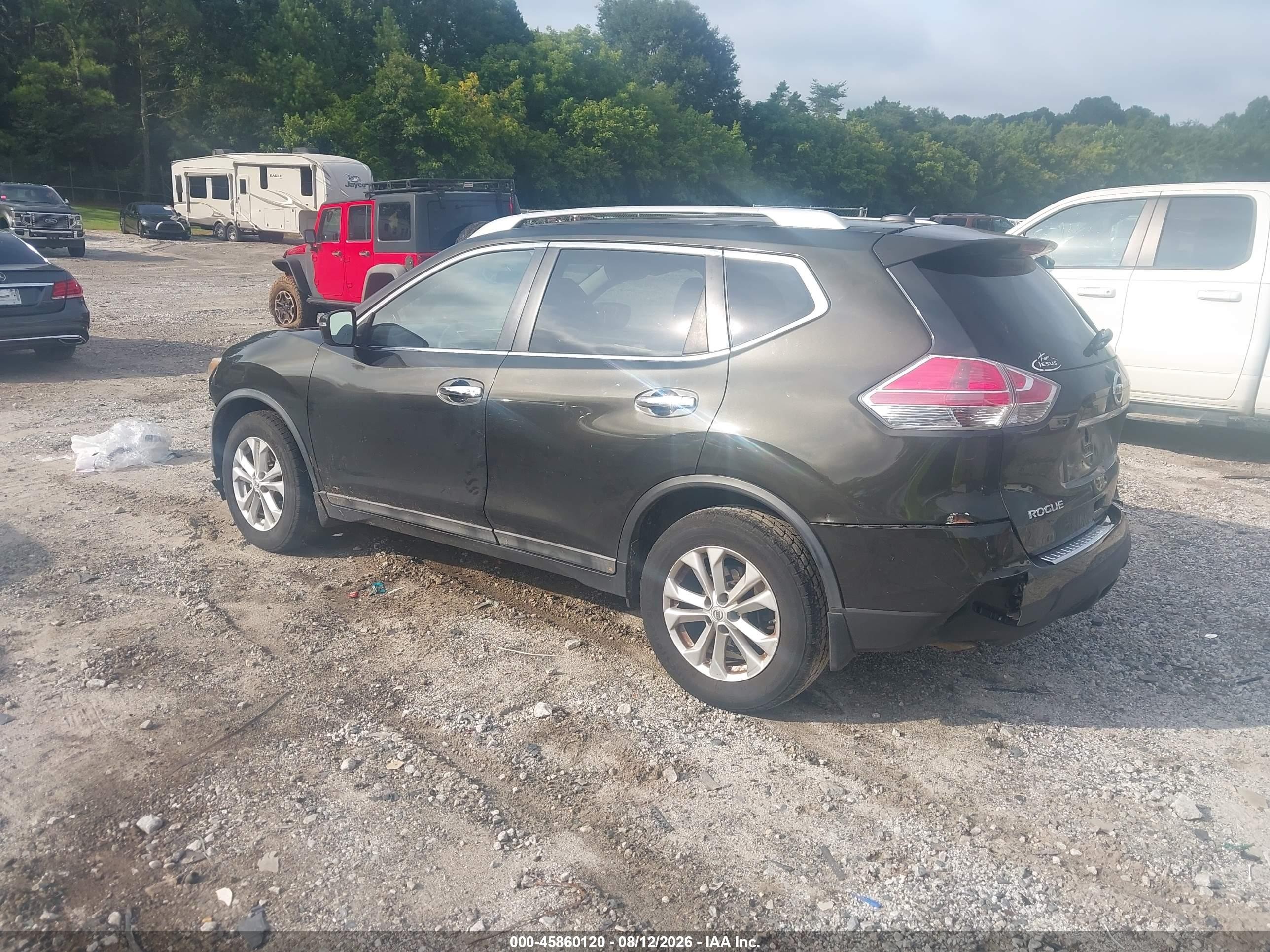 2014 Nissan Rogue Sv Black vin: 5N1AT2ML8EC847846