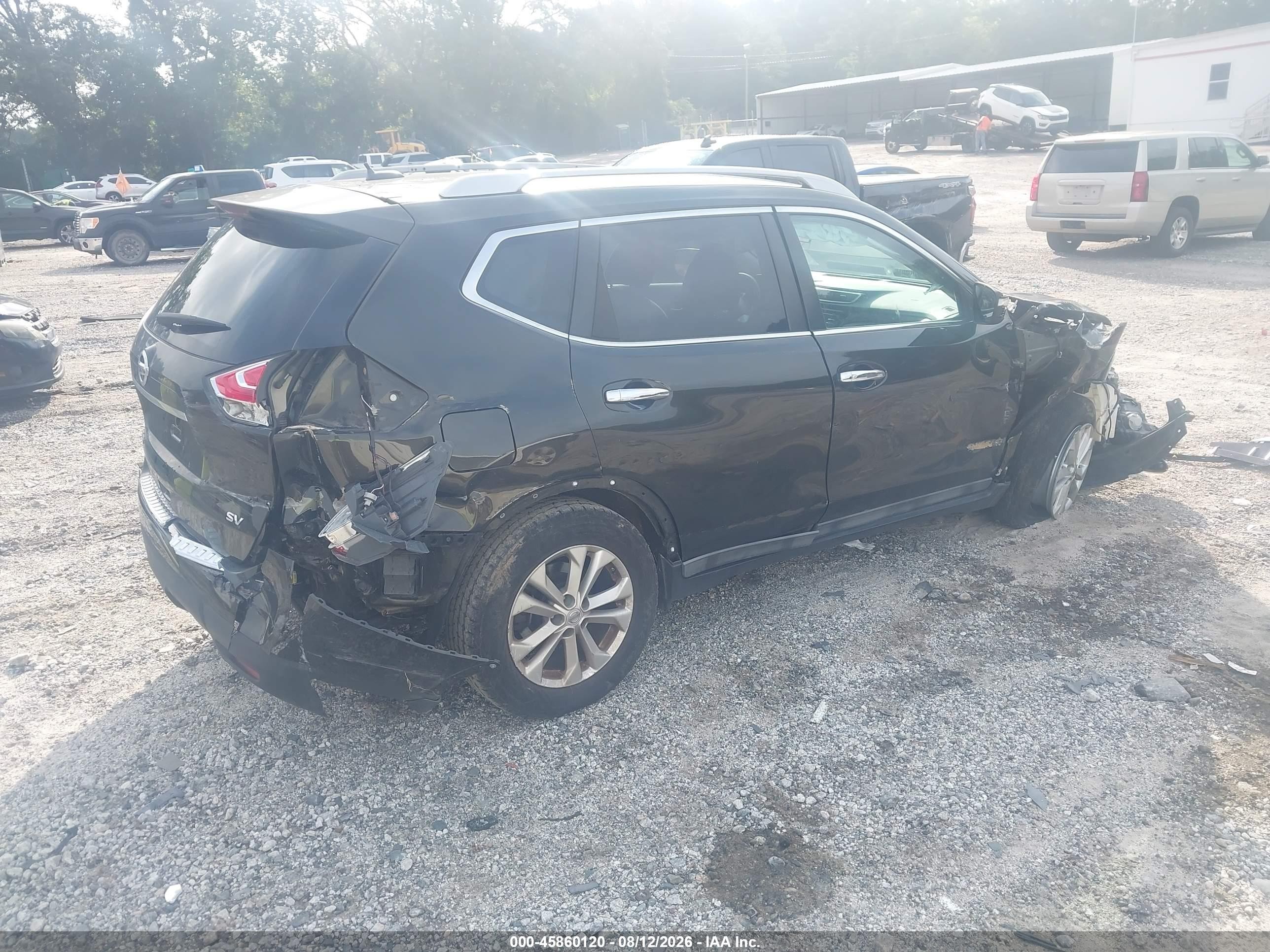 2014 Nissan Rogue Sv Black vin: 5N1AT2ML8EC847846