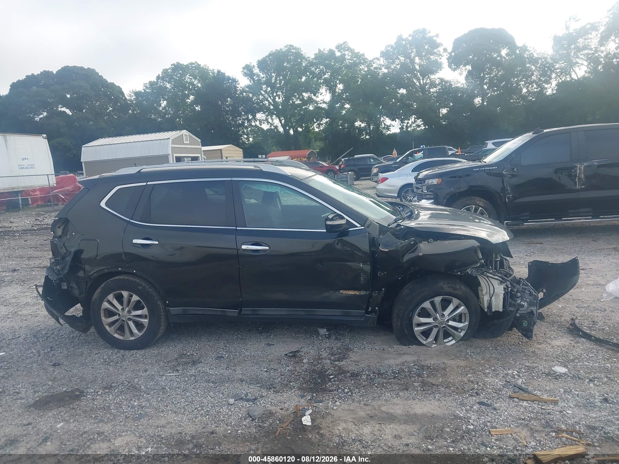 2014 Nissan Rogue Sv Black vin: 5N1AT2ML8EC847846