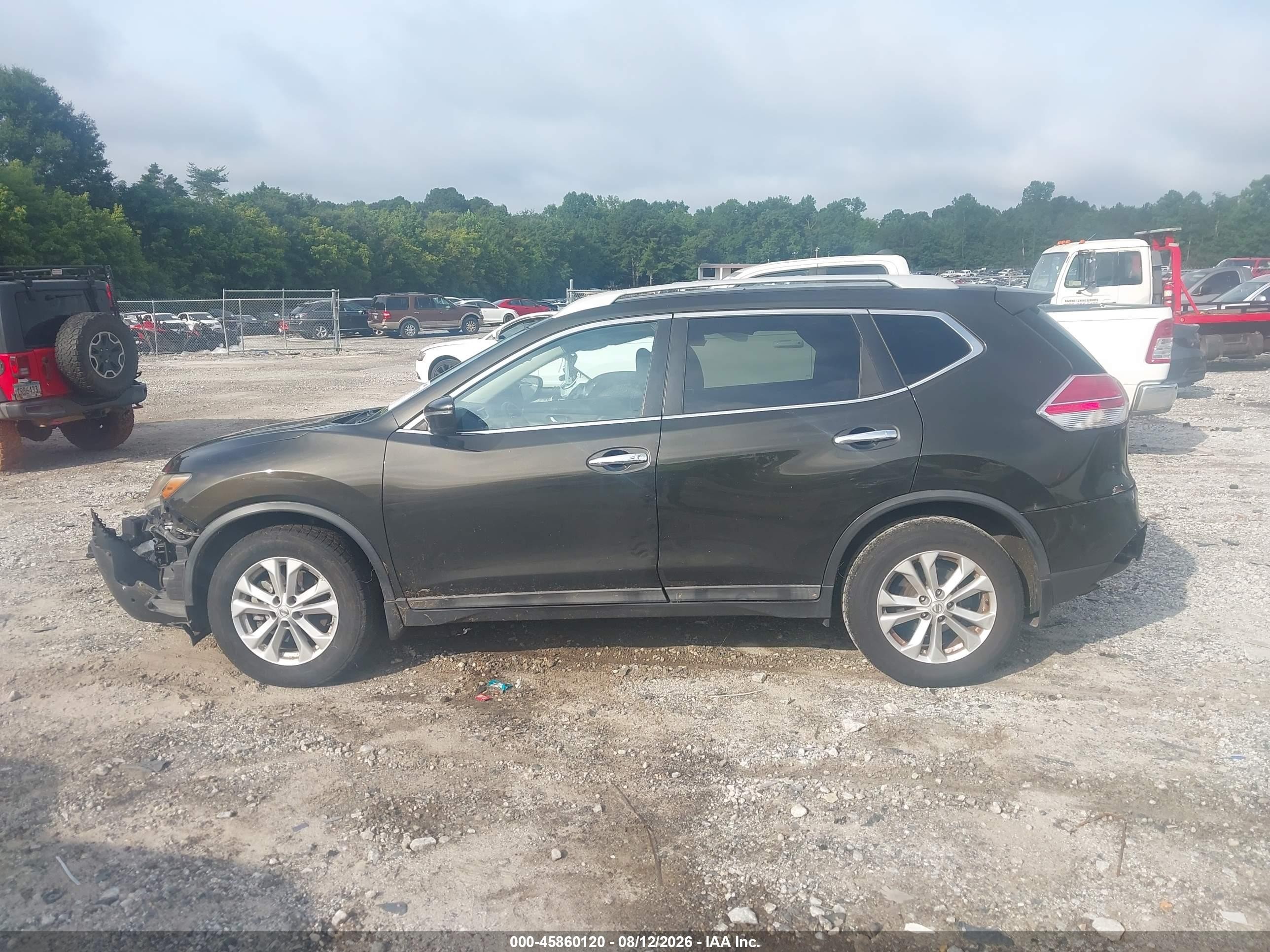2014 Nissan Rogue Sv Black vin: 5N1AT2ML8EC847846