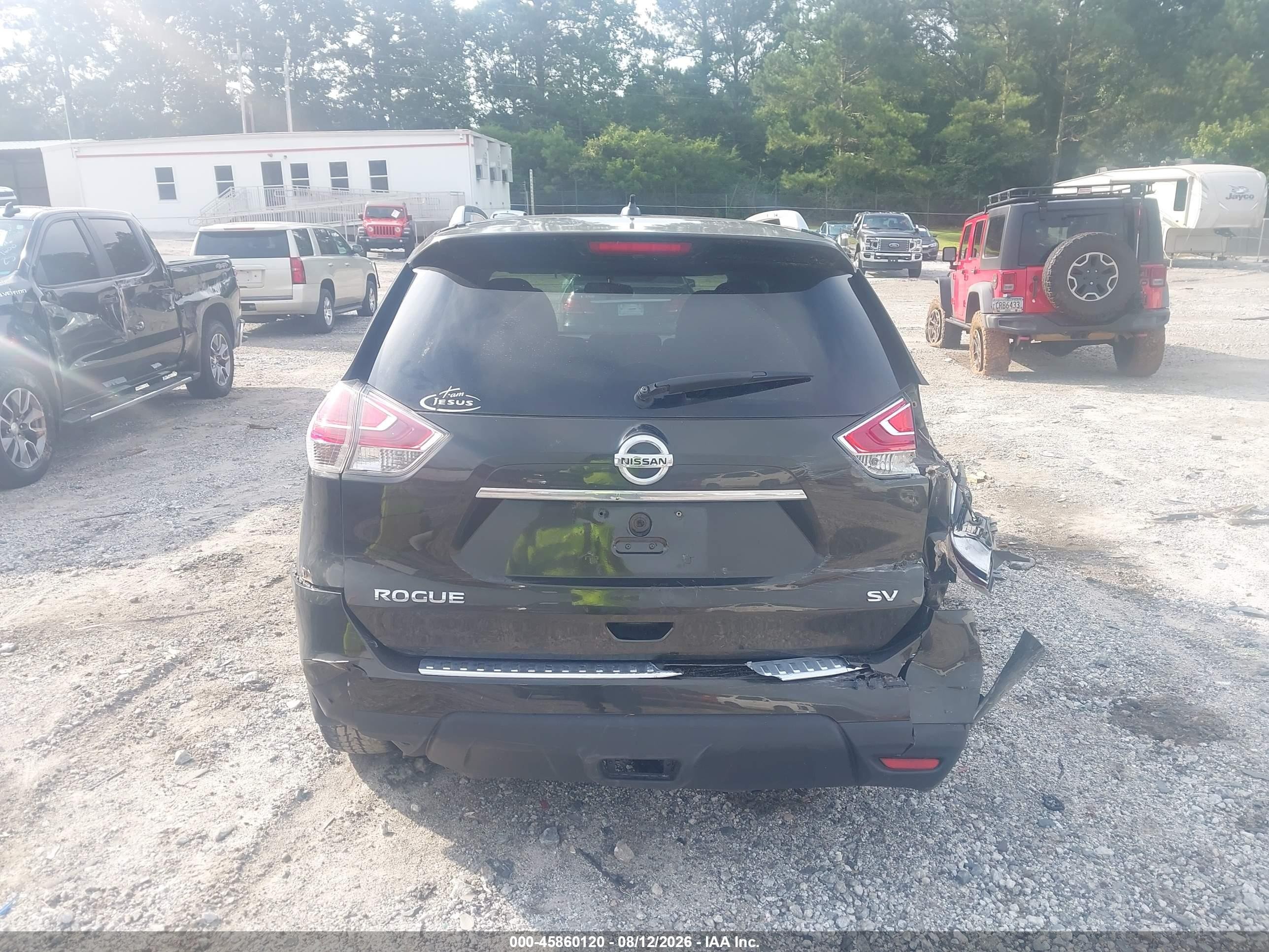 2014 Nissan Rogue Sv Black vin: 5N1AT2ML8EC847846
