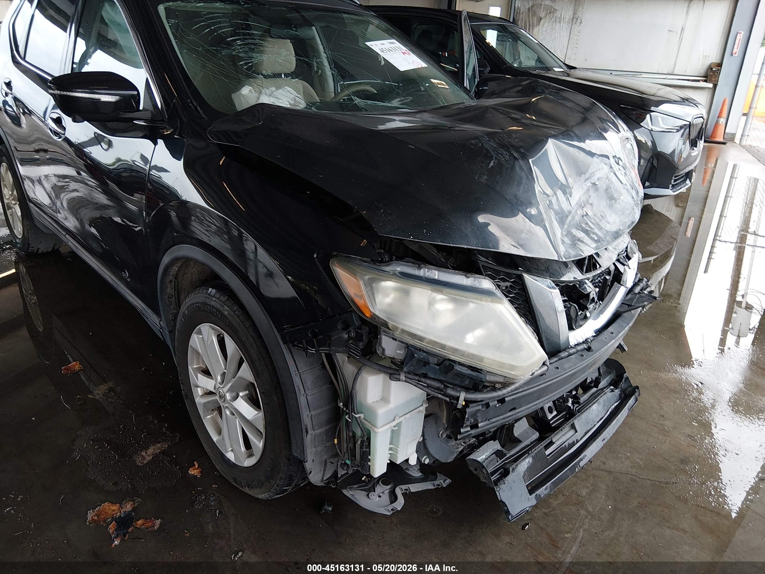 2015 Nissan Rogue Sv Black vin: 5N1AT2ML8FC754620