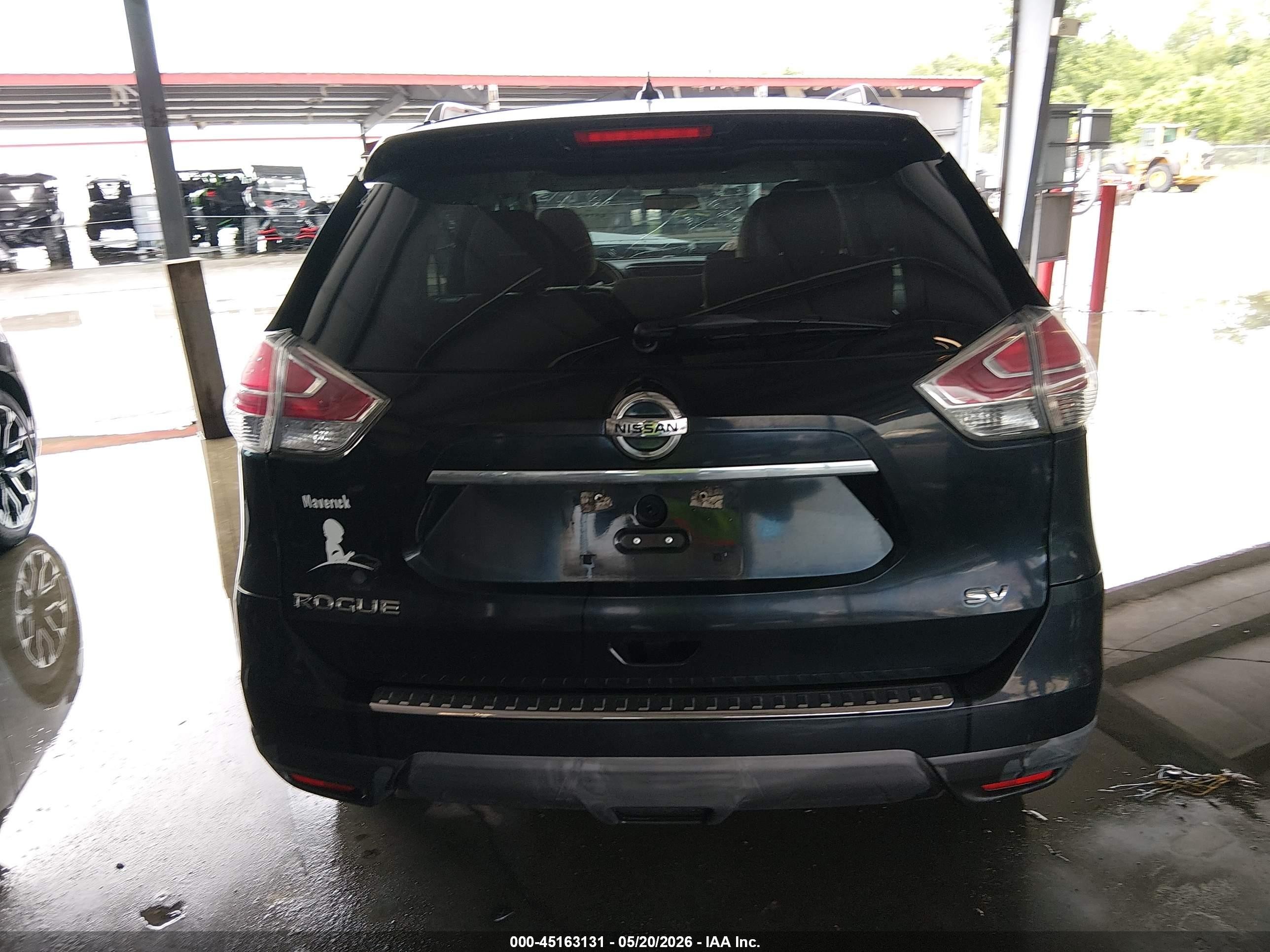 2015 Nissan Rogue Sv Black vin: 5N1AT2ML8FC754620