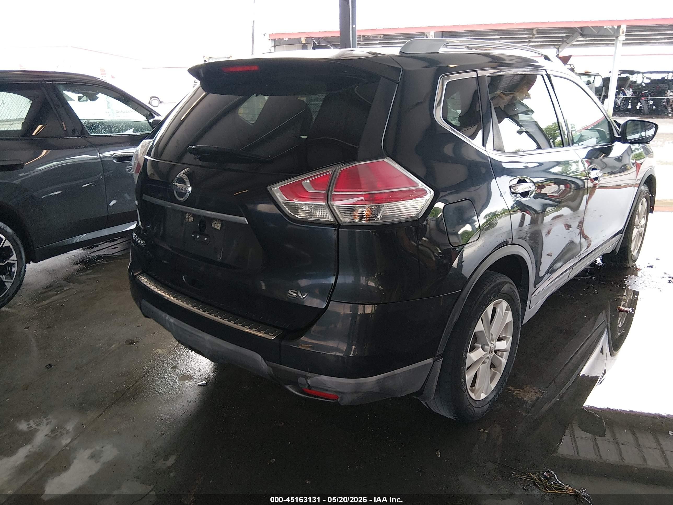 2015 Nissan Rogue Sv Black vin: 5N1AT2ML8FC754620