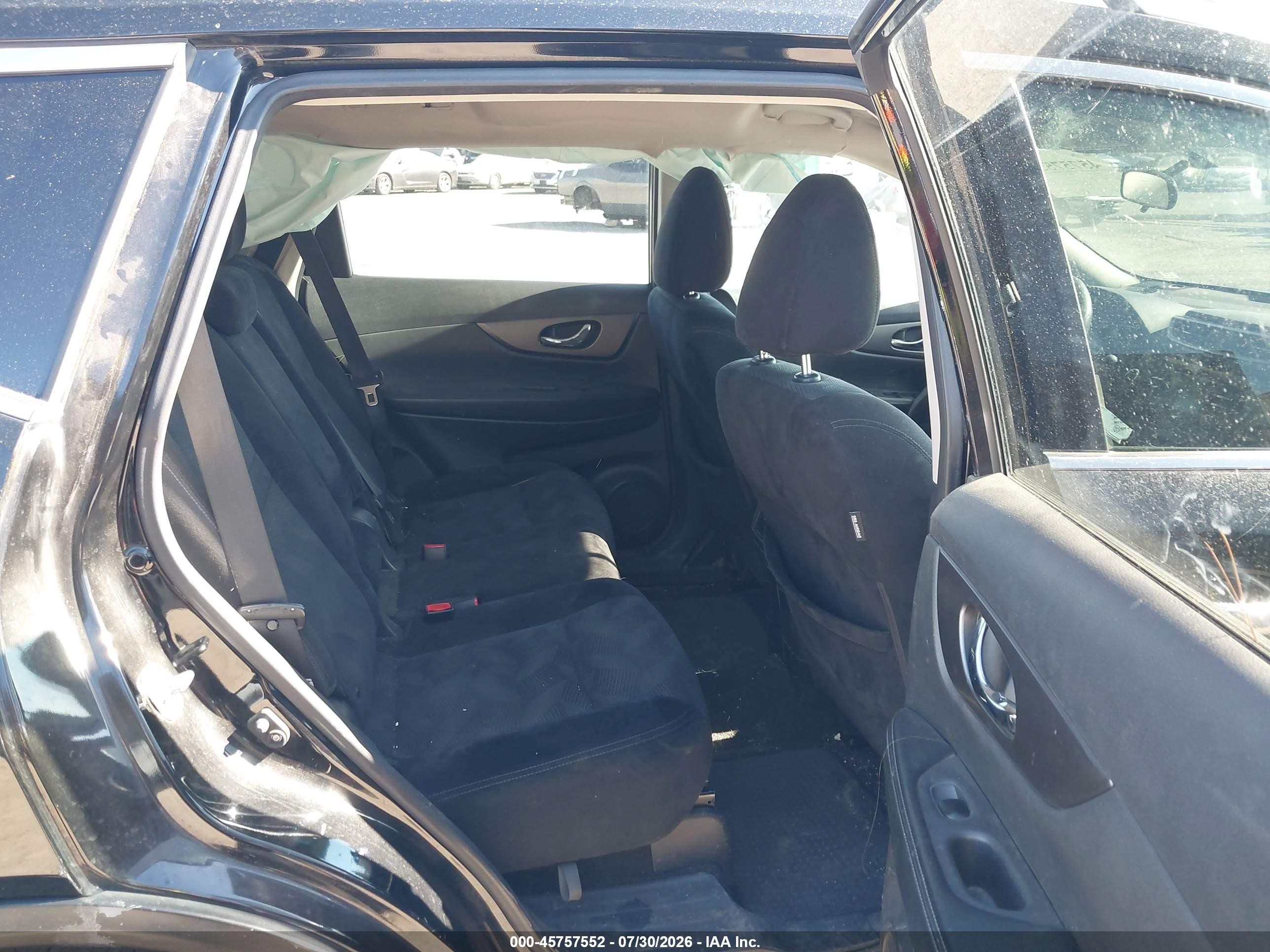 2015 Nissan Rogue Sv Black vin: 5N1AT2ML8FC760336