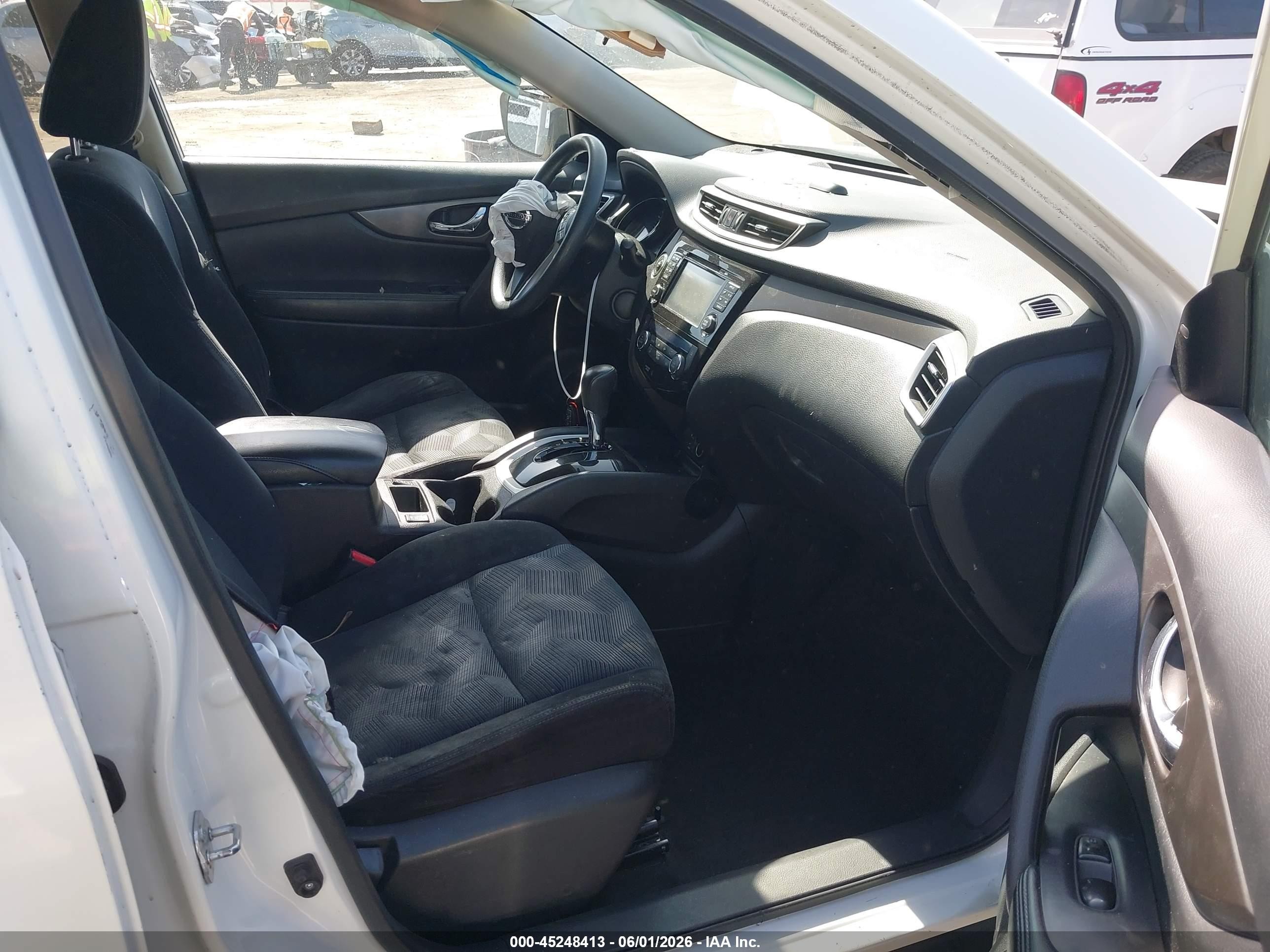 2015 Nissan Rogue Sv White vin: 5N1AT2ML8FC782577
