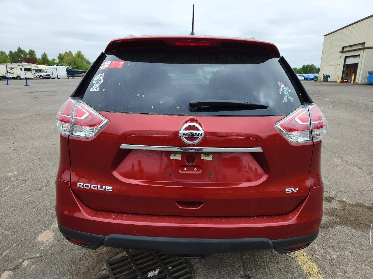 2015 Nissan Rogue Sv Red vin: 5N1AT2ML8FC791618