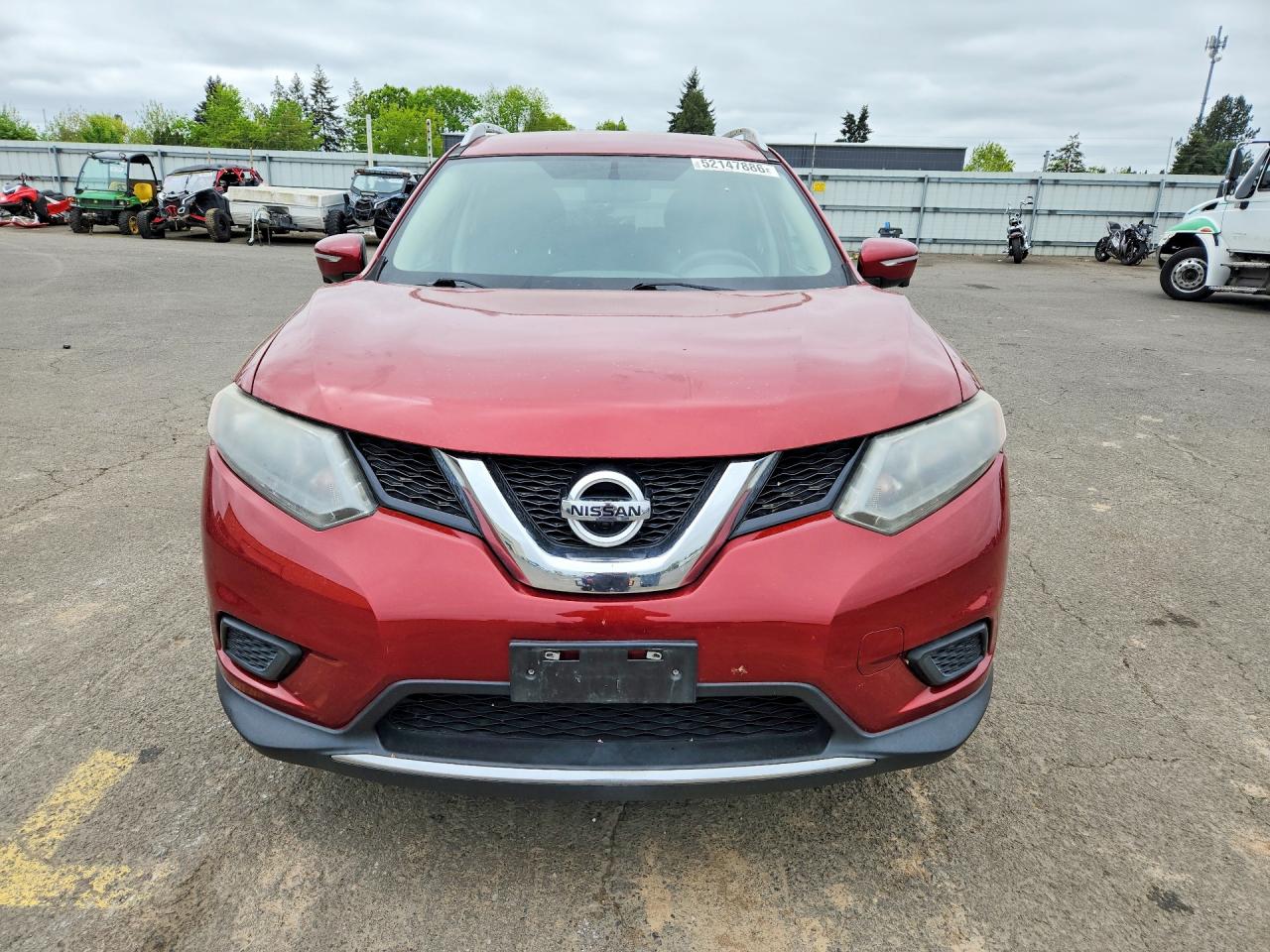 2015 Nissan Rogue Sv Red vin: 5N1AT2ML8FC791618