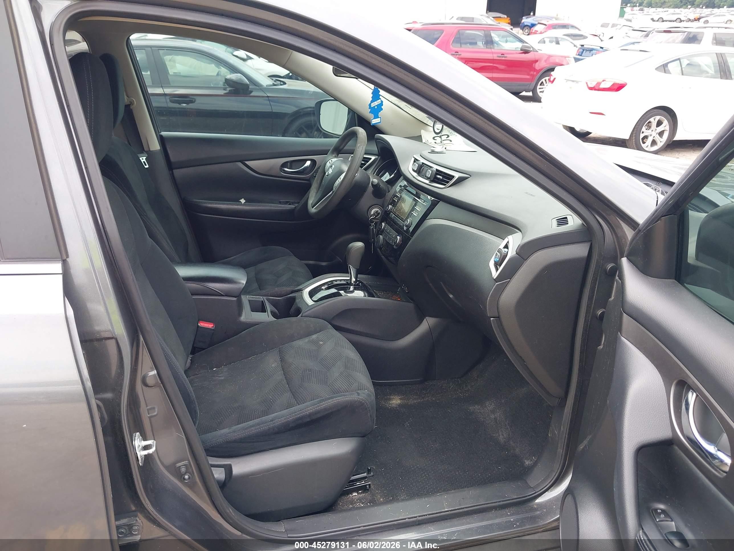 2015 Nissan Rogue S Gray vin: 5N1AT2ML8FC838355