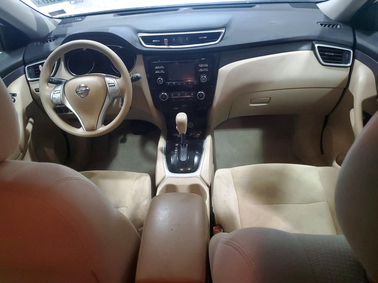 2015 Nissan Rogue S Белый vin: 5N1AT2ML8FC909814