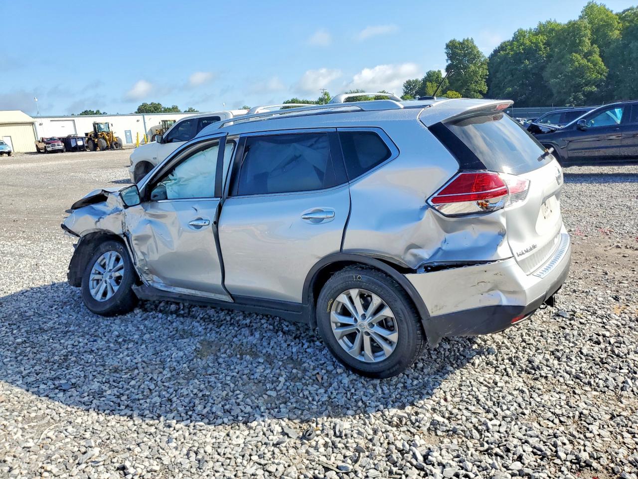 2015 Nissan Rogue Sv Silver vin: 5N1AT2ML8FC925527
