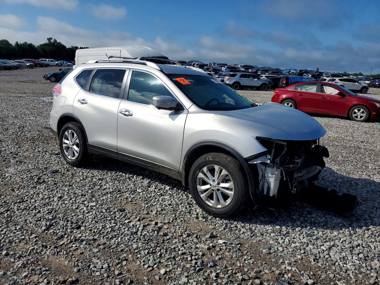 2015 Nissan Rogue Sv Silver vin: 5N1AT2ML8FC925527