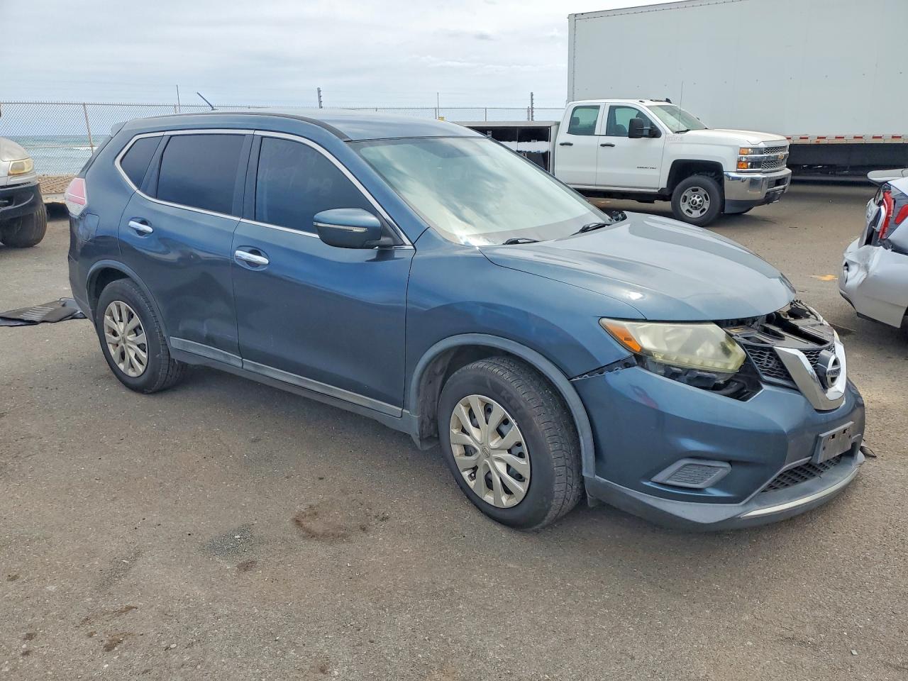 2014 Nissan Rogue S Blue vin: 5N1AT2ML9EC845913
