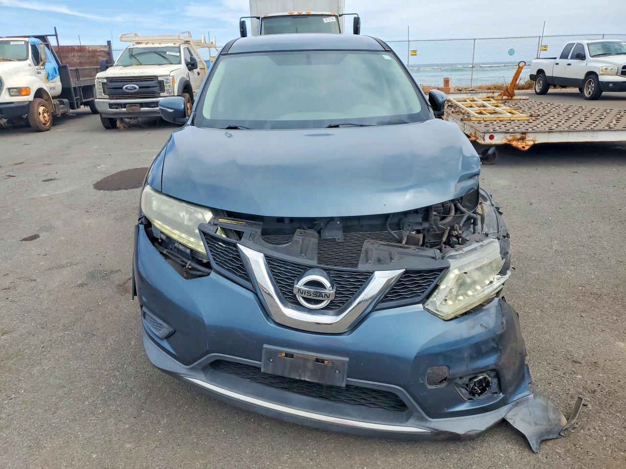 2014 Nissan Rogue S Blue vin: 5N1AT2ML9EC845913