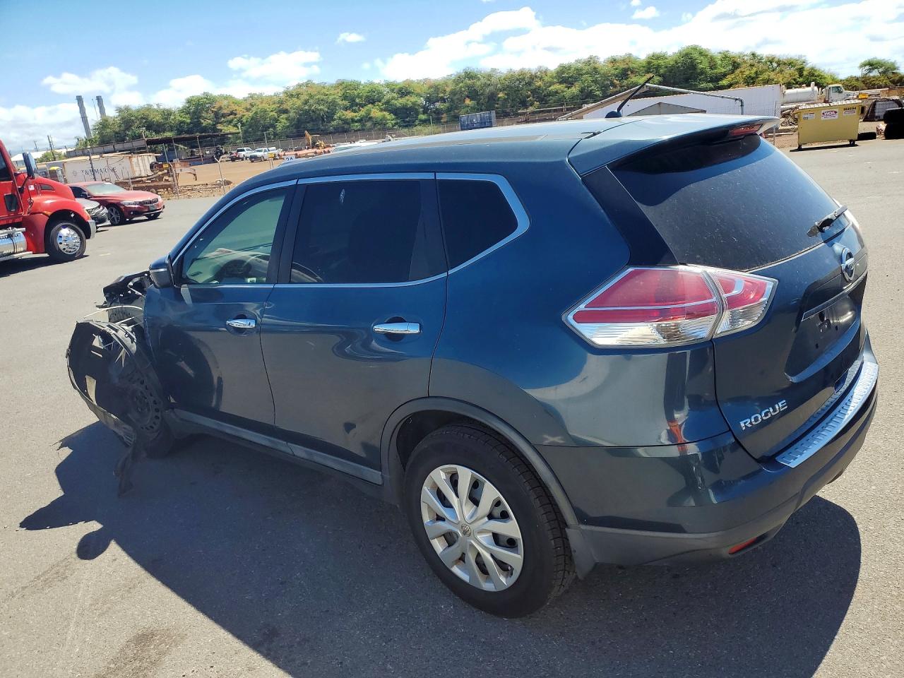 2014 Nissan Rogue S Синий vin: 5N1AT2ML9EC845913