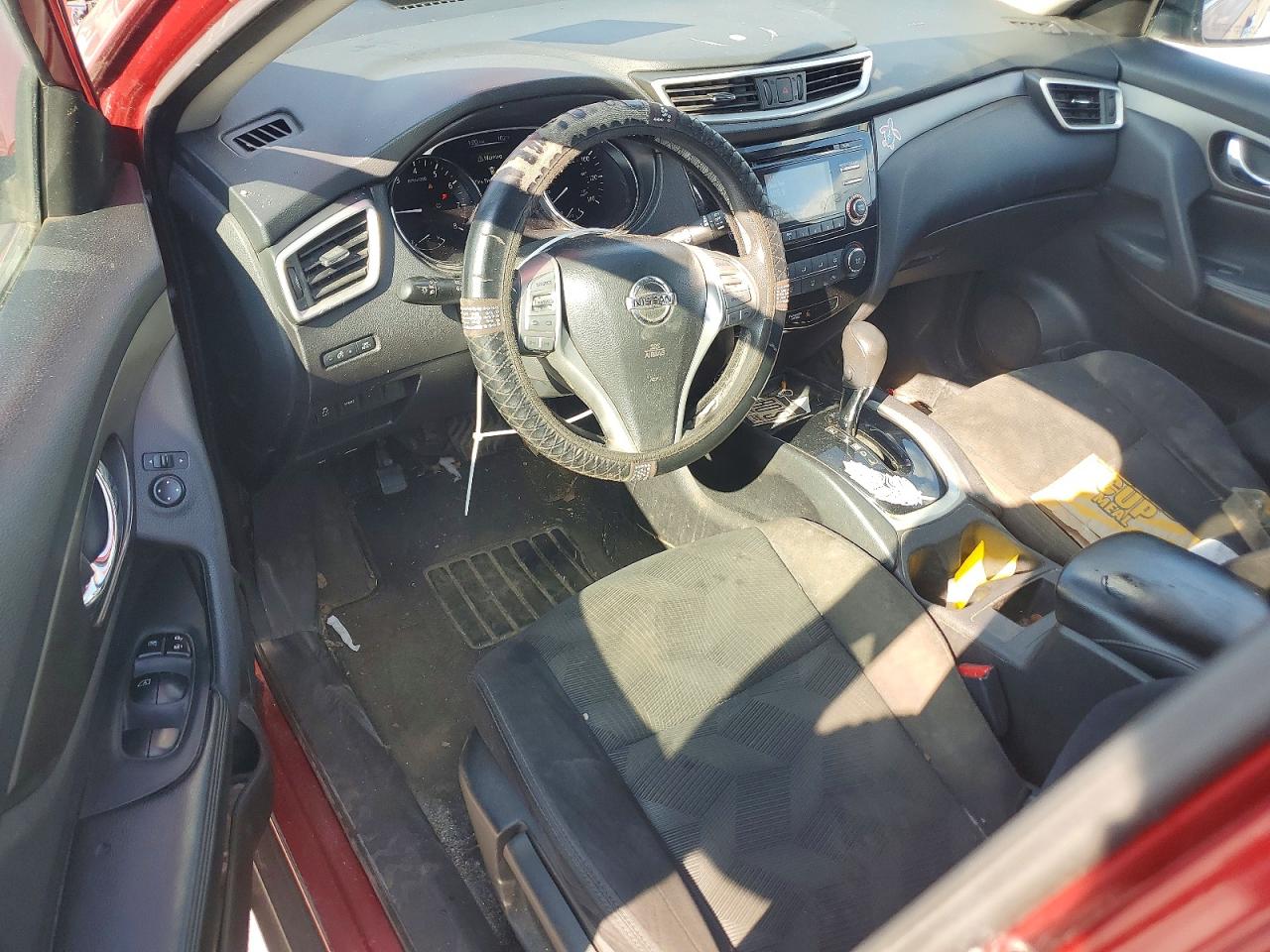 2014 Nissan Rogue S Red vin: 5N1AT2ML9EC852361