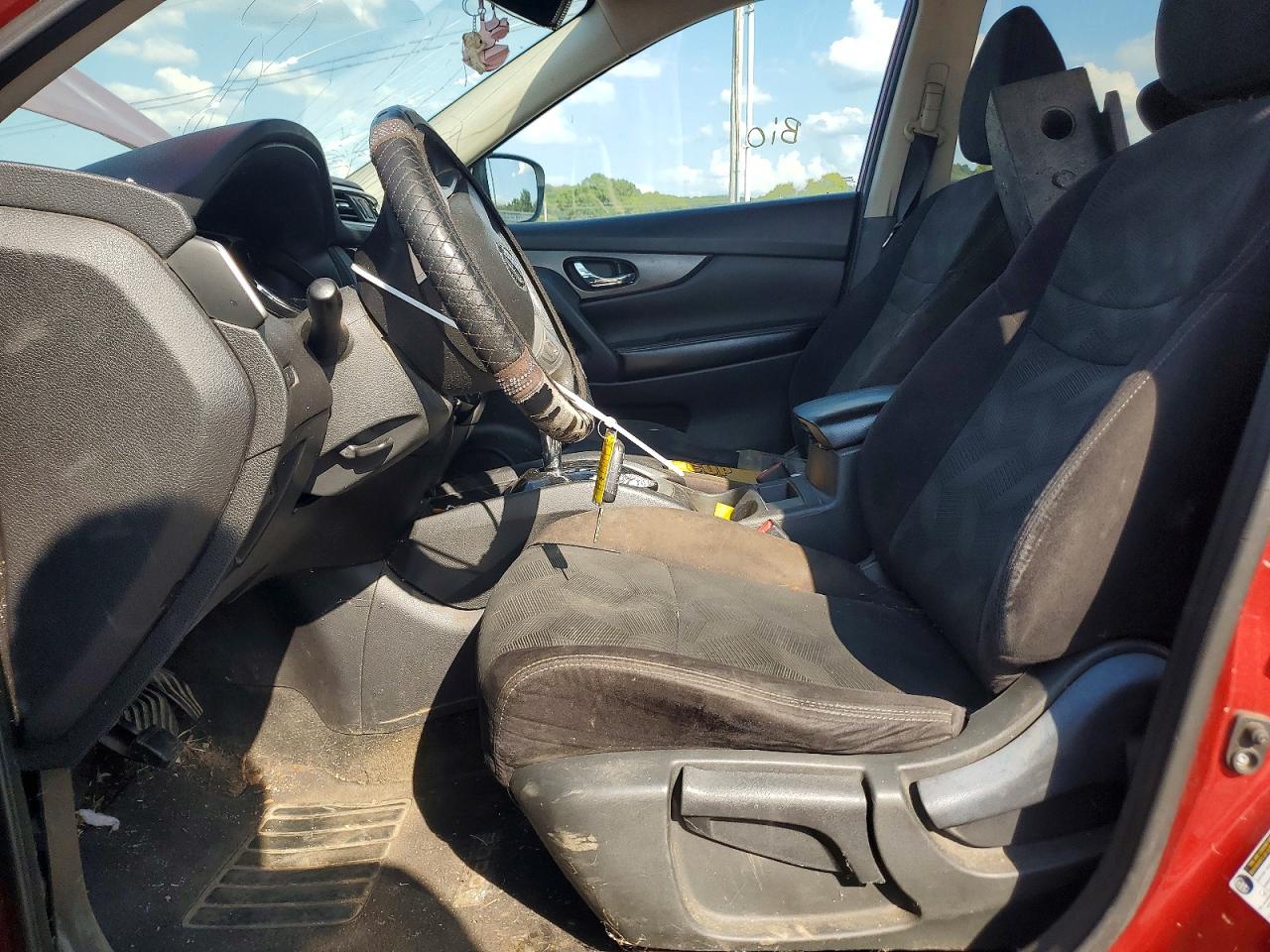 2014 Nissan Rogue S Red vin: 5N1AT2ML9EC852361