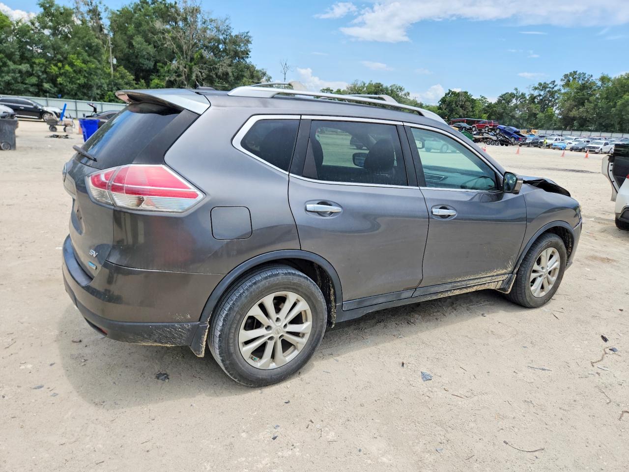 2014 Nissan Rogue Sv Серый vin: 5N1AT2ML9EC870021