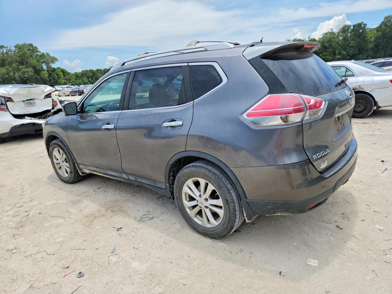2014 Nissan Rogue Sv Серый vin: 5N1AT2ML9EC870021