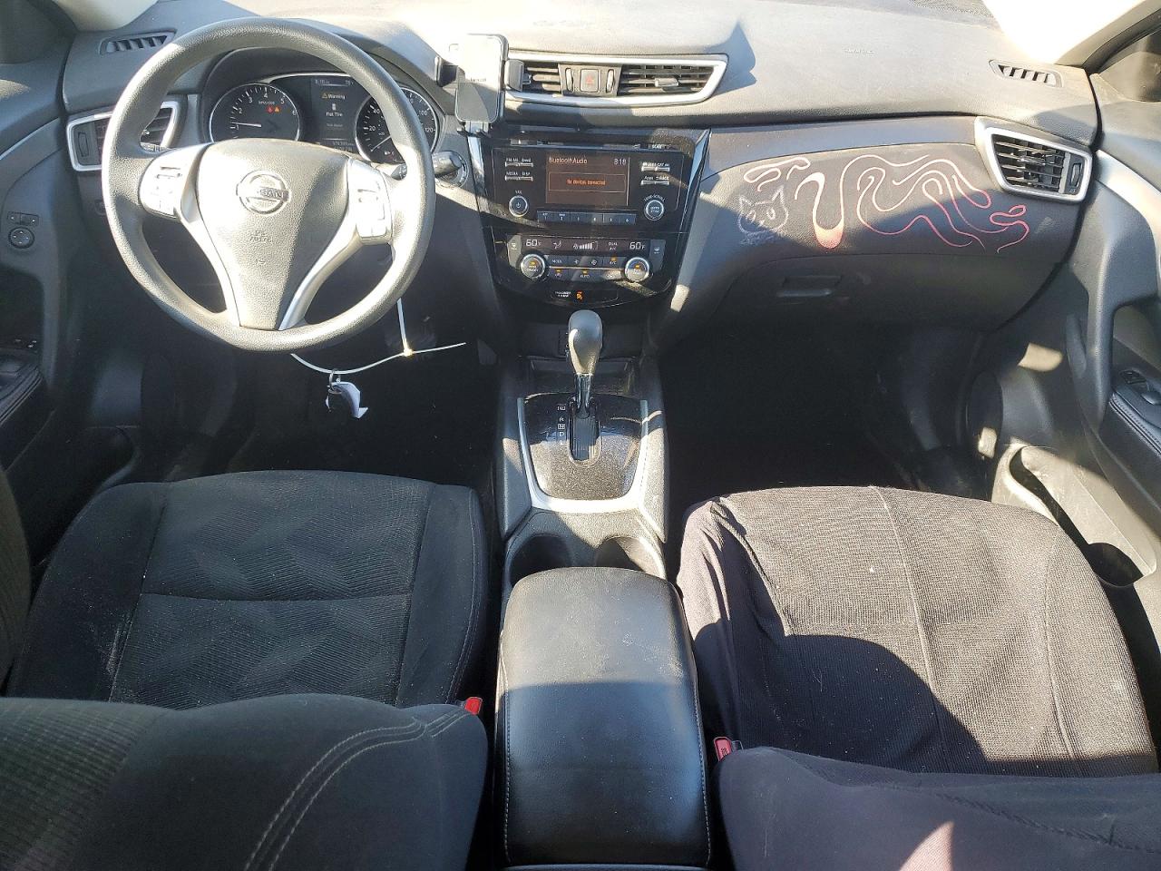 2015 Nissan Rogue Sv Серебряный vin: 5N1AT2MLXFC819161