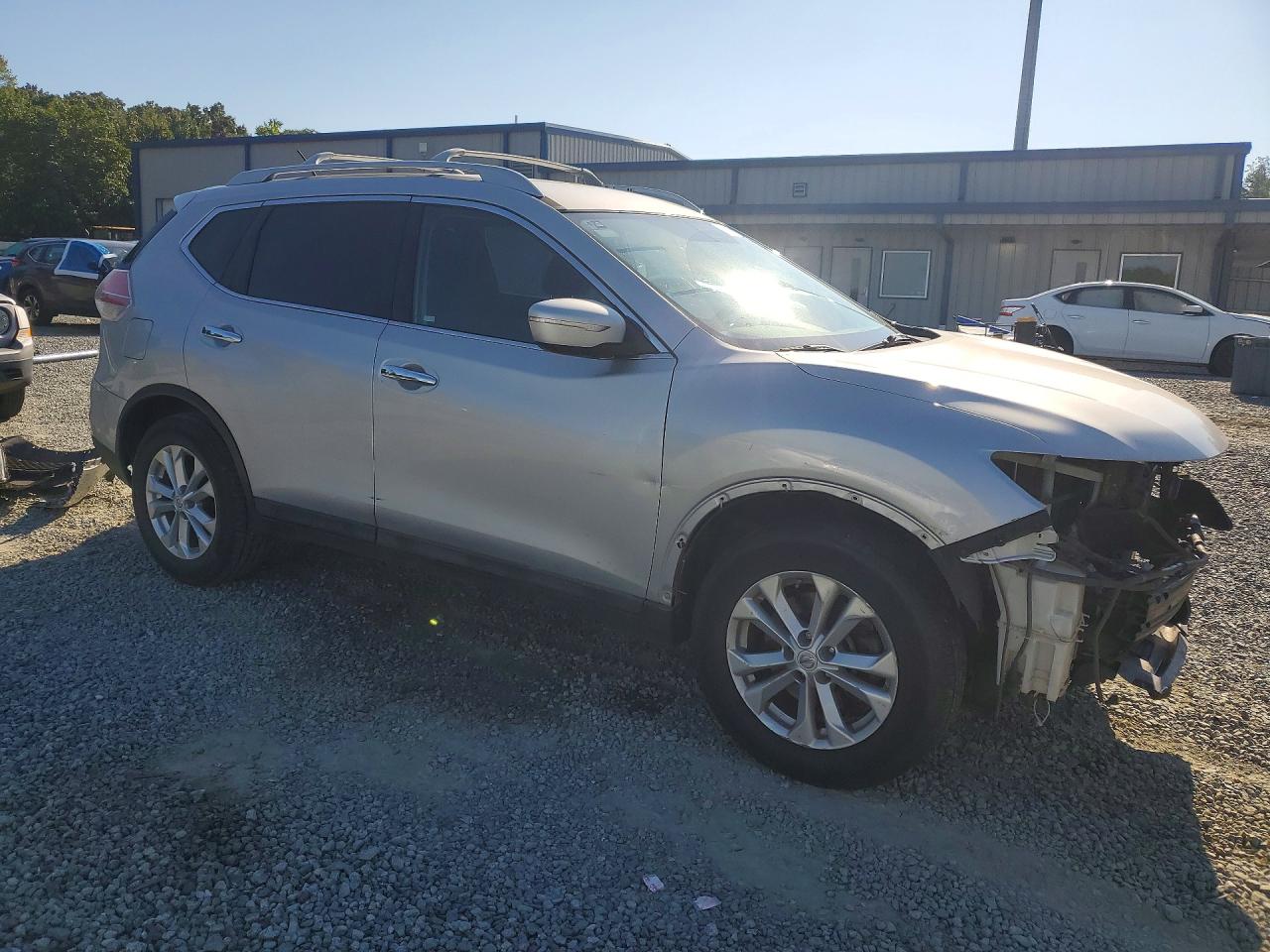 2015 Nissan Rogue Sv Серебряный vin: 5N1AT2MLXFC819161
