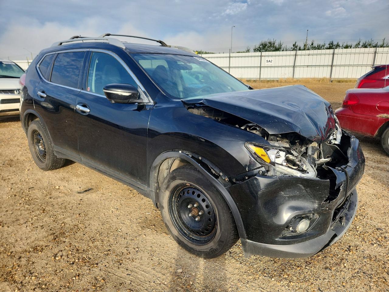 2014 Nissan Rogue S Black vin: 5N1AT2MM8EC764846