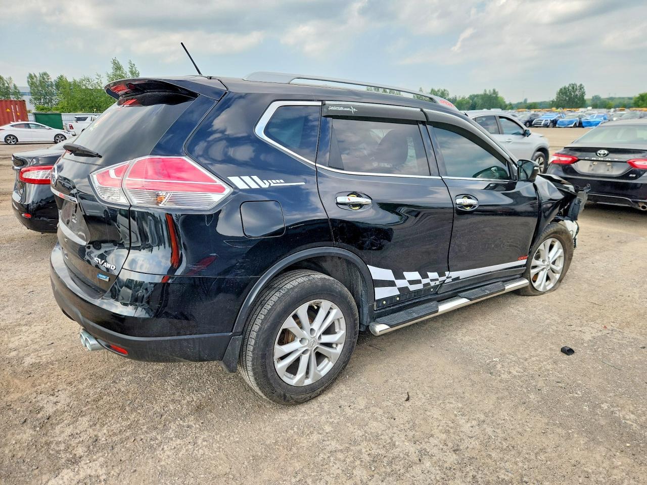 2015 Nissan Rogue S/sv/sl Black vin: 5N1AT2MM8FC847663