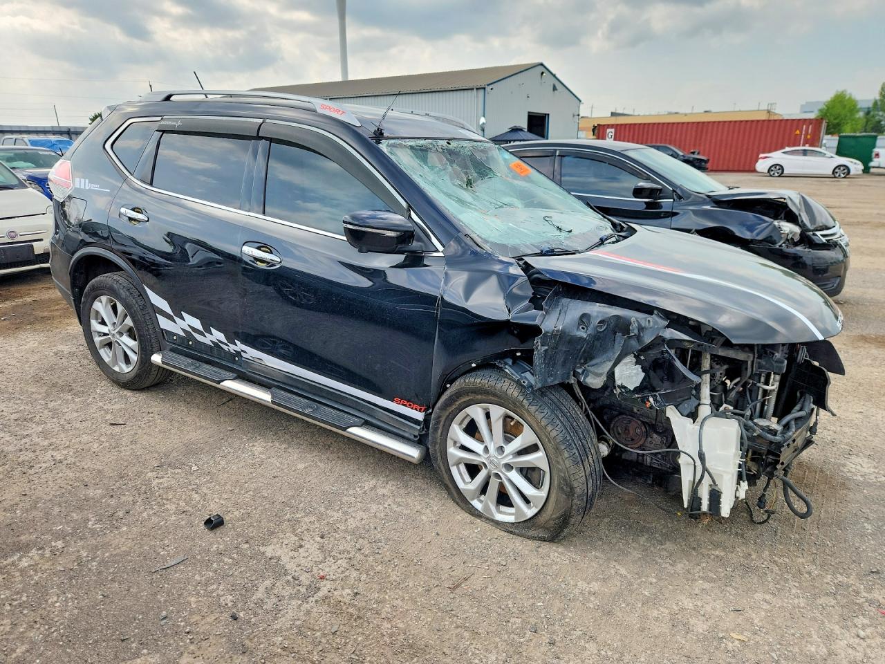 2015 Nissan Rogue S/sv/sl Black vin: 5N1AT2MM8FC847663