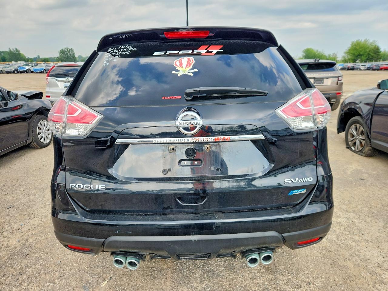 2015 Nissan Rogue S/sv/sl Black vin: 5N1AT2MM8FC847663