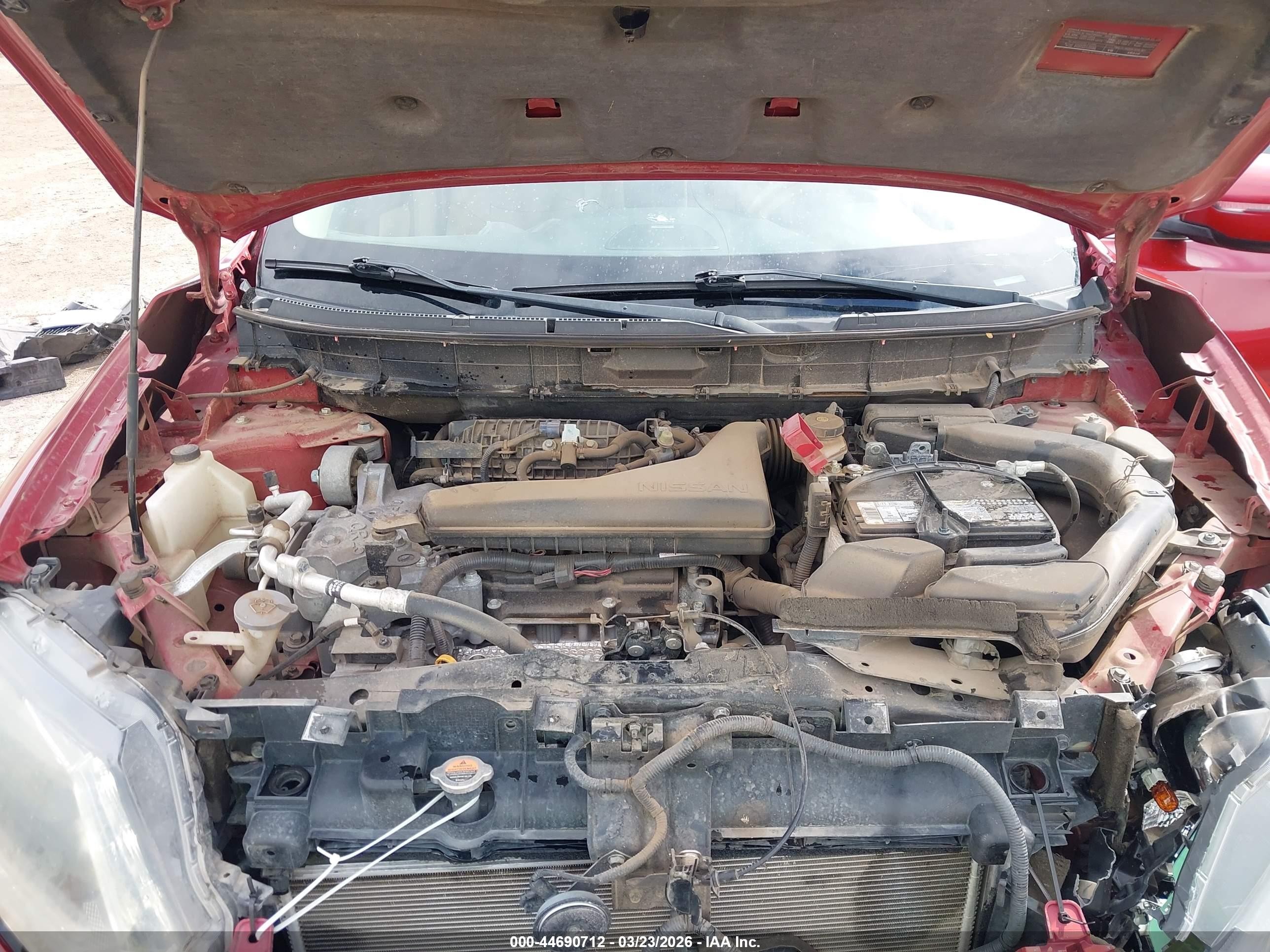 2014 Nissan Rogue Sl Red vin: 5N1AT2MT0EC785553