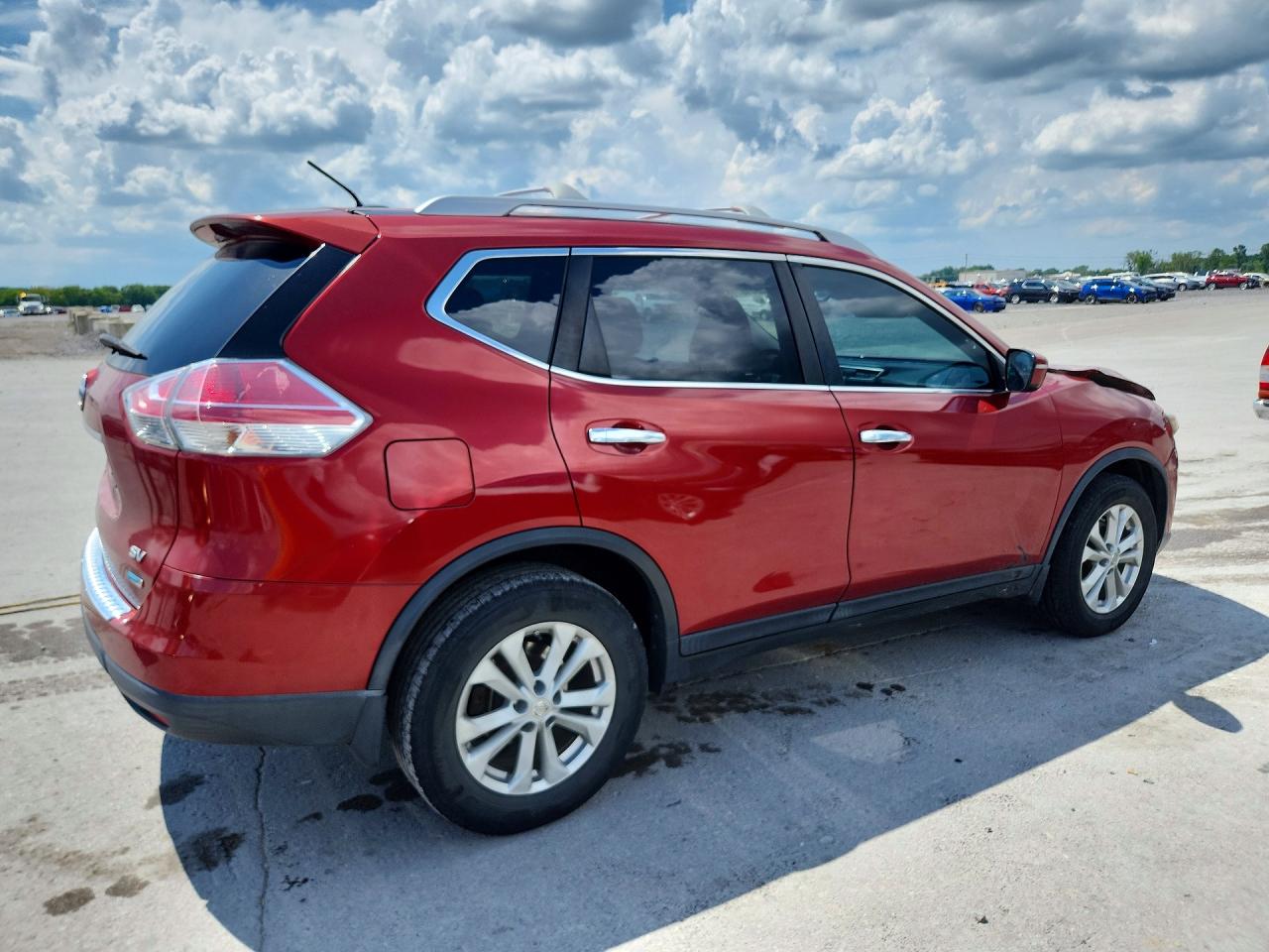 2014 Nissan Rogue Sv Burgundy vin: 5N1AT2MT0EC816705