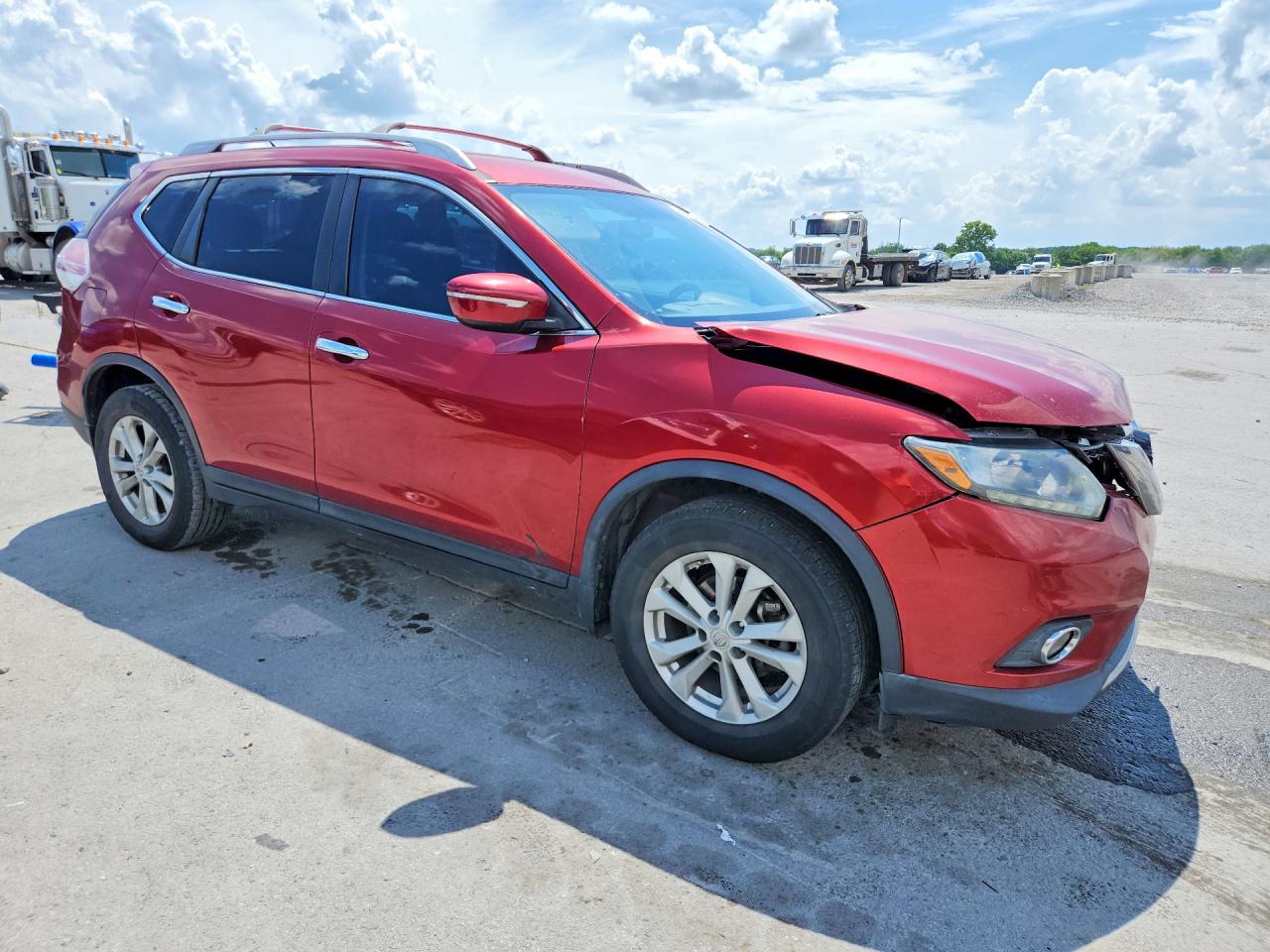 2014 Nissan Rogue Sv Burgundy vin: 5N1AT2MT0EC816705